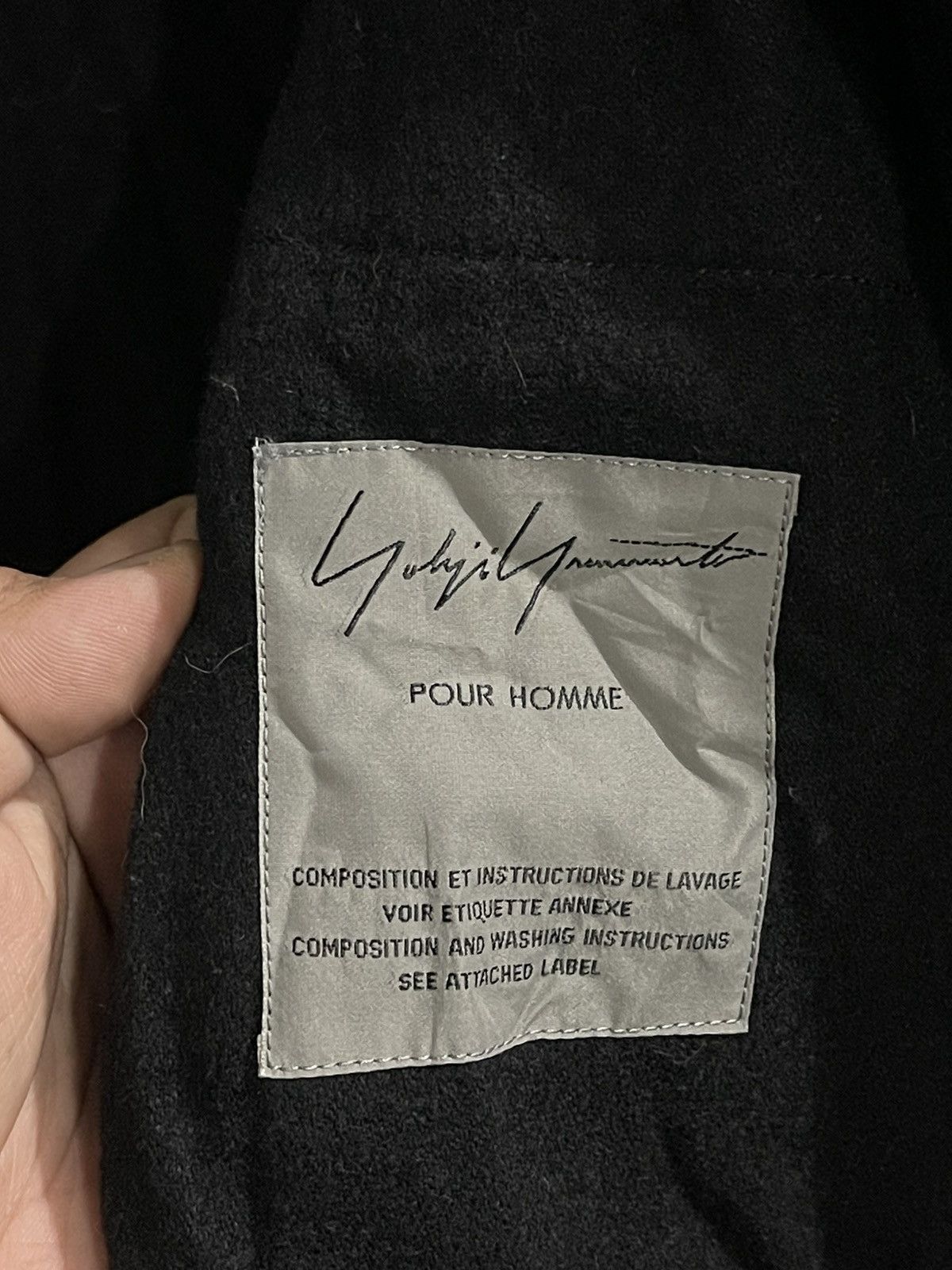 Yohji Yamamoto Vintage Yohji Yamamoto Pour Homme Wool Jacket Size US L / EU 52-54 / 3 - 14 Thumbnail