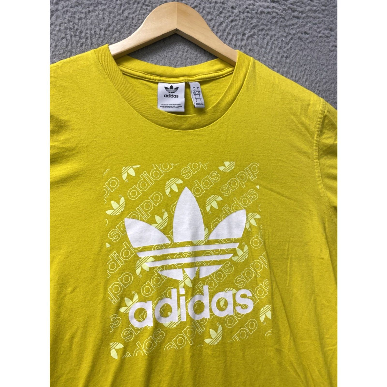 Adidas adidas MONOGRAM SQUARE Retro Men T-Shirt Tee Yellow Large / 119-1 Size US L / EU 52-54 / 3 - 2 Thumbnail