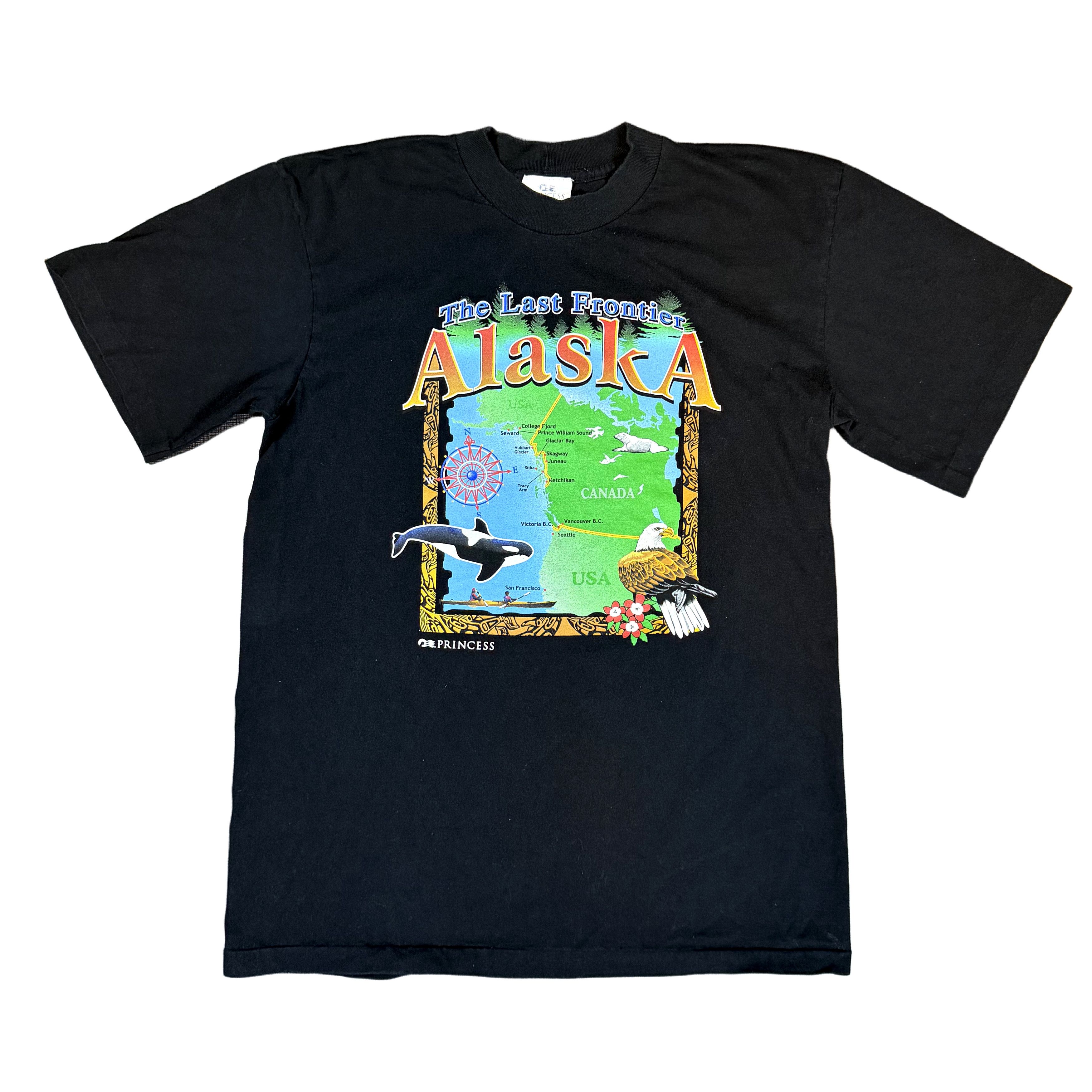 Vintage Single Stitch Vintage Alaska Frontier Black T-Shirt XL Size US XL / EU 56 / 4 - 2 Thumbnail