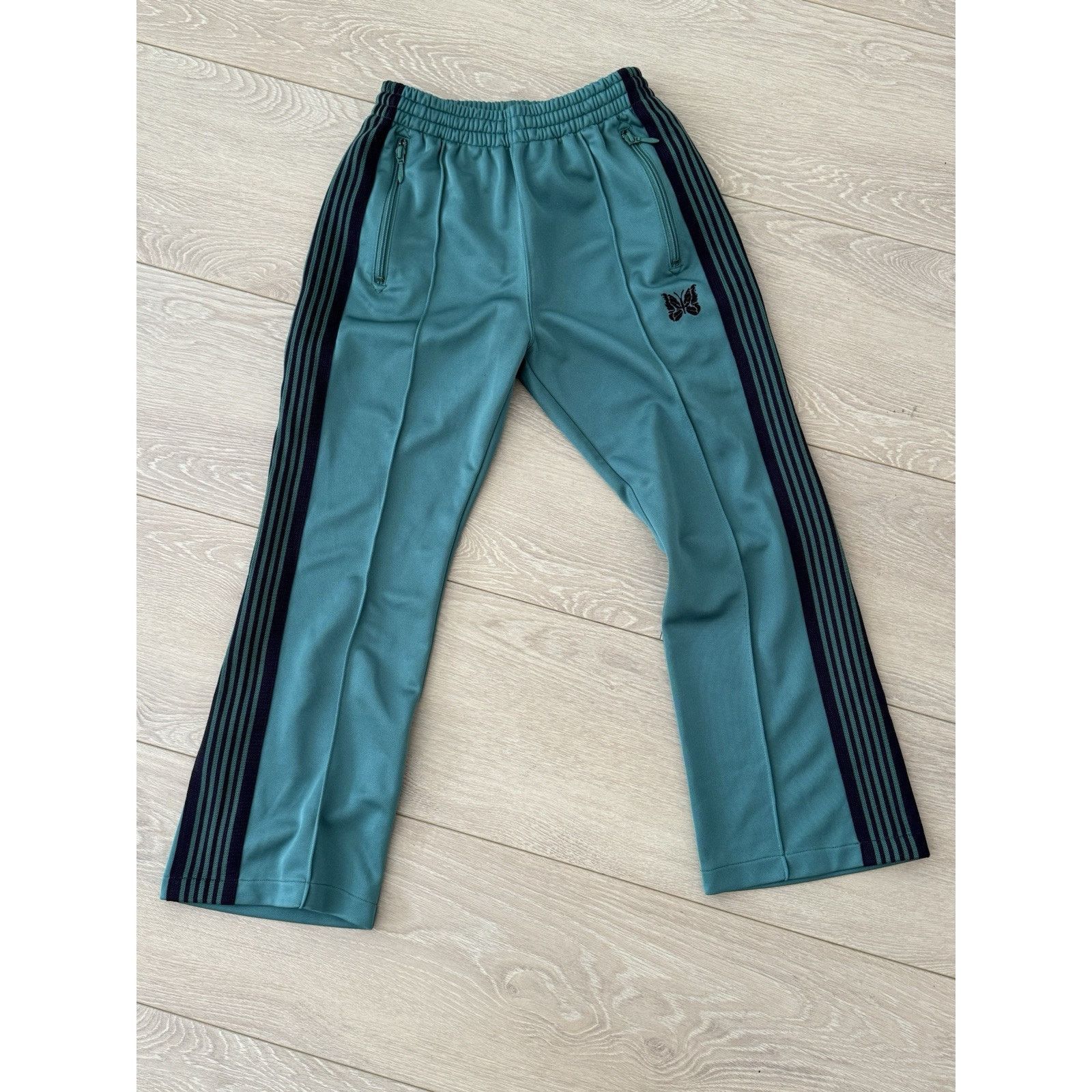 Needles Needles HD Track pants poly smooth olive OT232 Size-2 New 