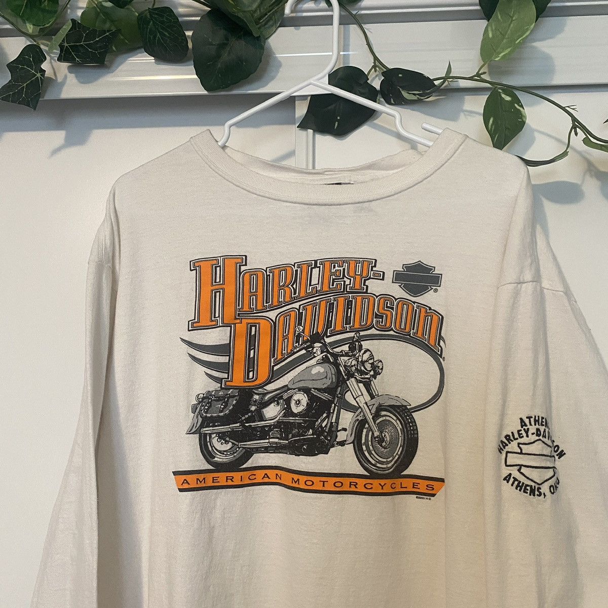 Harley Davidson Vintage 2003 Harley Davidson Biker Long Sleeve Size US L / EU 52-54 / 3 - 2 Thumbnail
