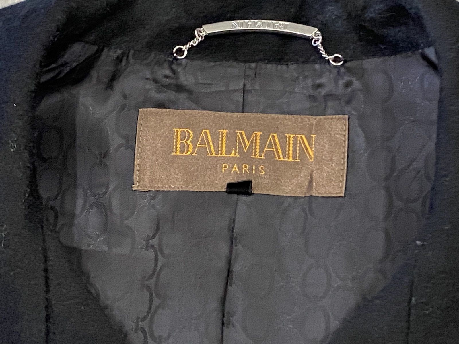 Balmain Balmain Paris Wool Coat Jacket Black Size M / US 6-8 / IT 42-44 - 9 Thumbnail
