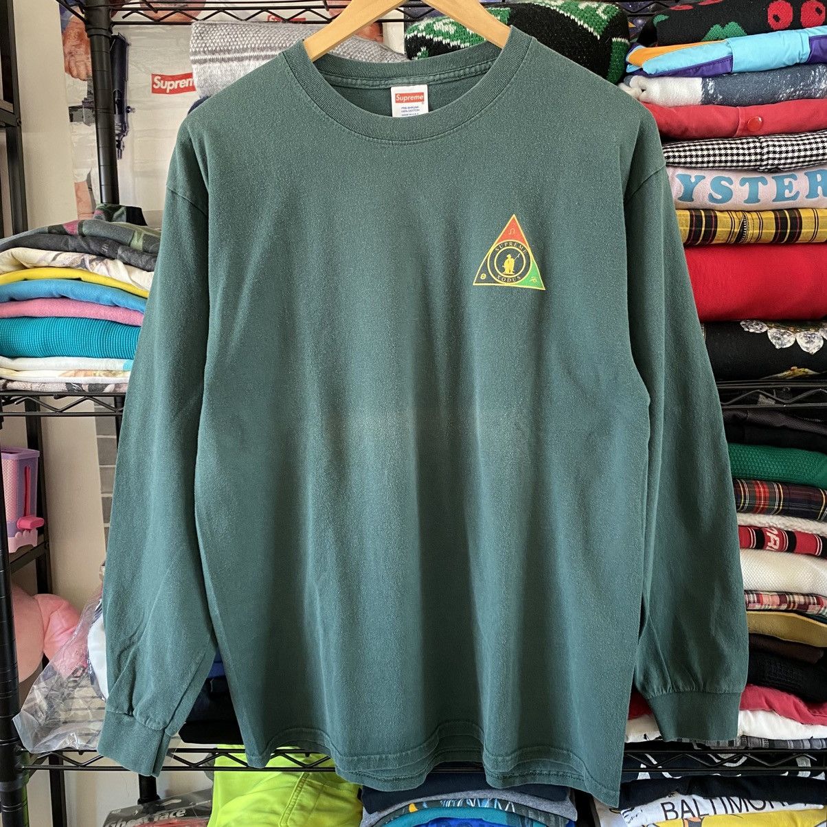 Supreme Supreme Xodus T-Shirt Longsleeve Green 2012 Vintage Grunge Size US L / EU 52-54 / 3 - 1 Thumbnail