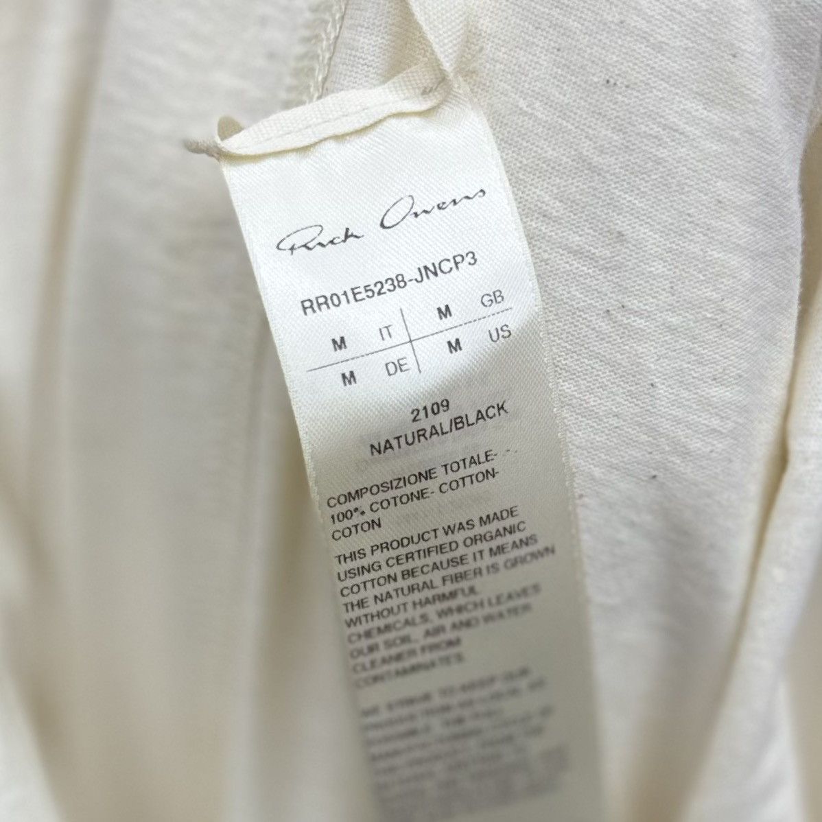 Rick Owens Rick Owens SS/25 Jumbo T-Shirt Size US M / EU 48-50 / 2 - 5 Thumbnail