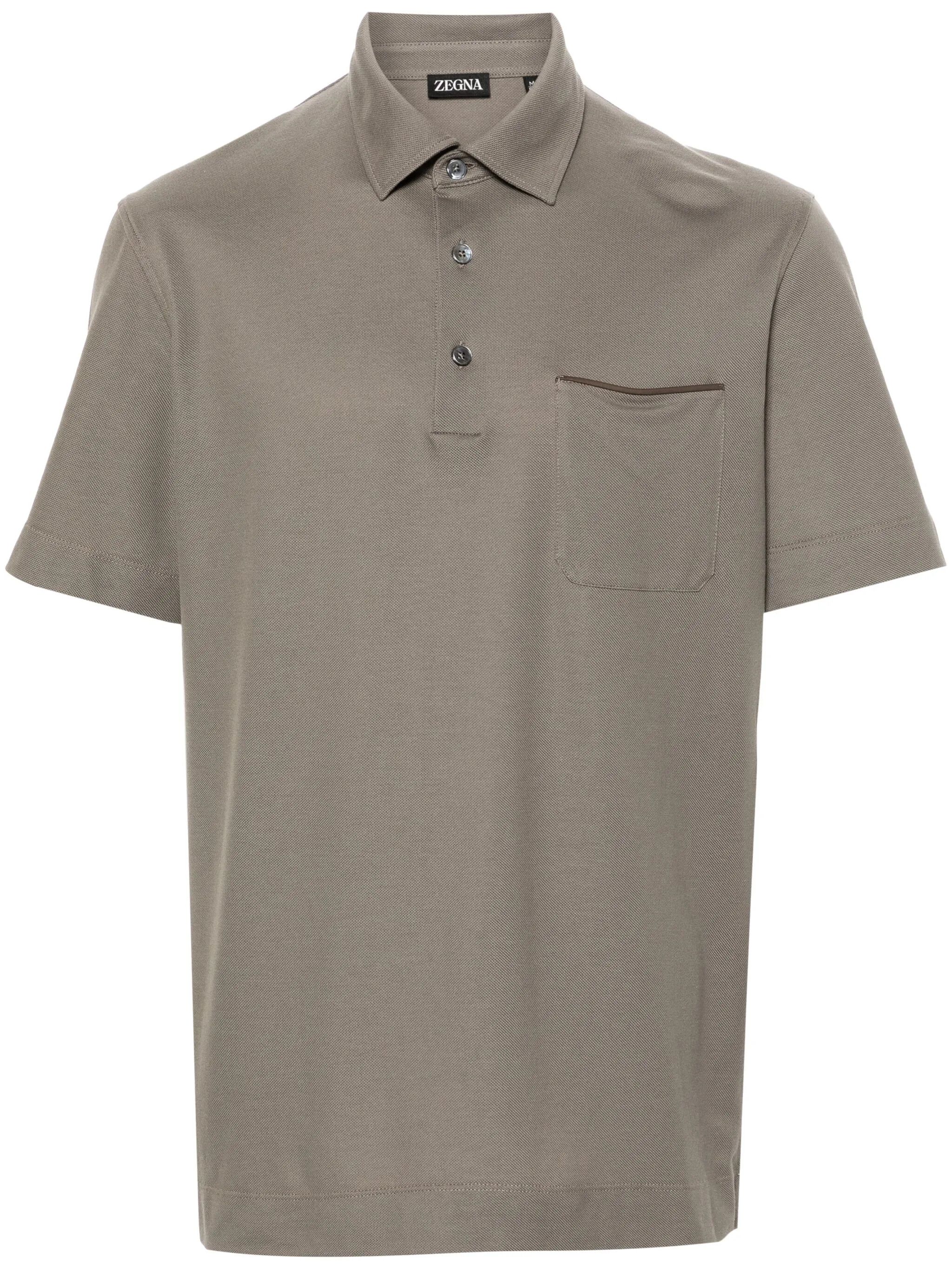 Ermenegildo Zegna o1s1rm0225 RUD39 Polo Shirt in Grey Size US M / EU 48-50 / 2 - 1 Thumbnail