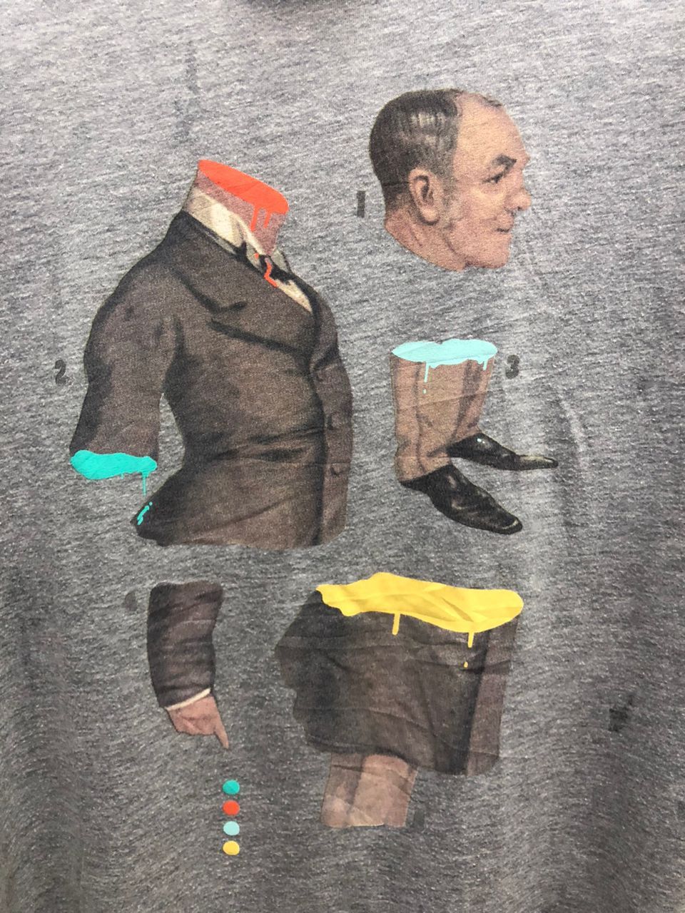 Pull & Bear Nazi officer PULL & BEAR Abstract Pop Art Graphic Size US M / EU 48-50 / 2 - 2 Thumbnail