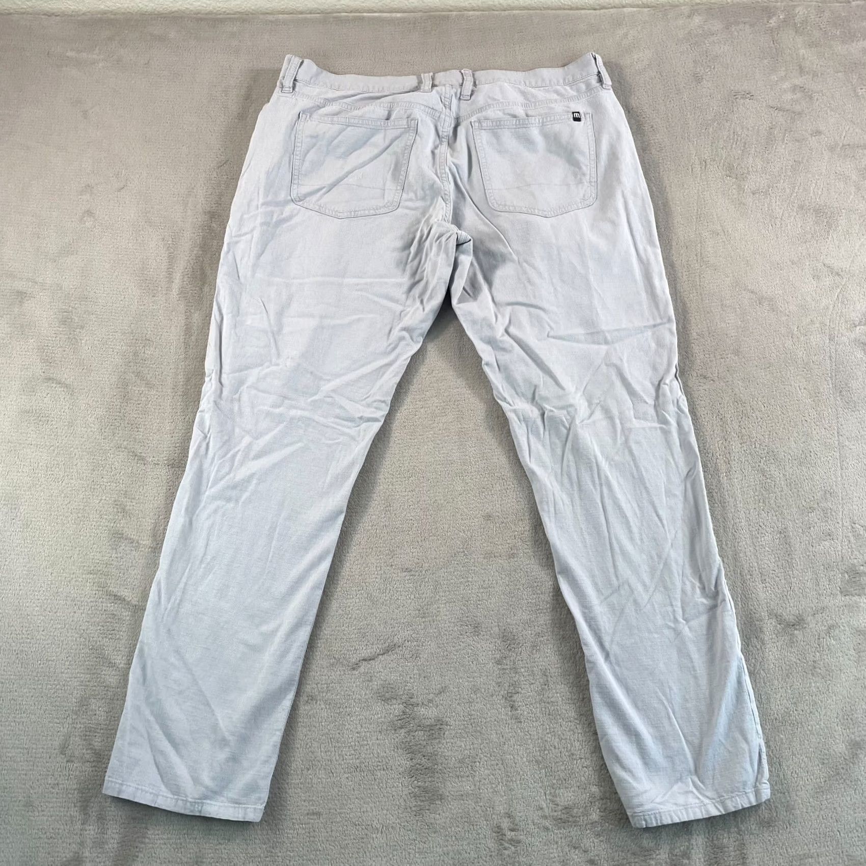 TravisMathew Travis Mathew Trifecta Golf Pants Men 36x30 Grey Performance Chino Size US 36 / EU 52 - 6 Thumbnail