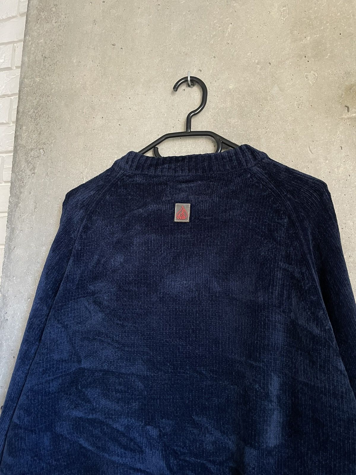 Japanese Brand Crazy Vintage 90s Y2K Johnny Blaze NYC Velour Sweater Size US XL / EU 56 / 4 - 8 Thumbnail