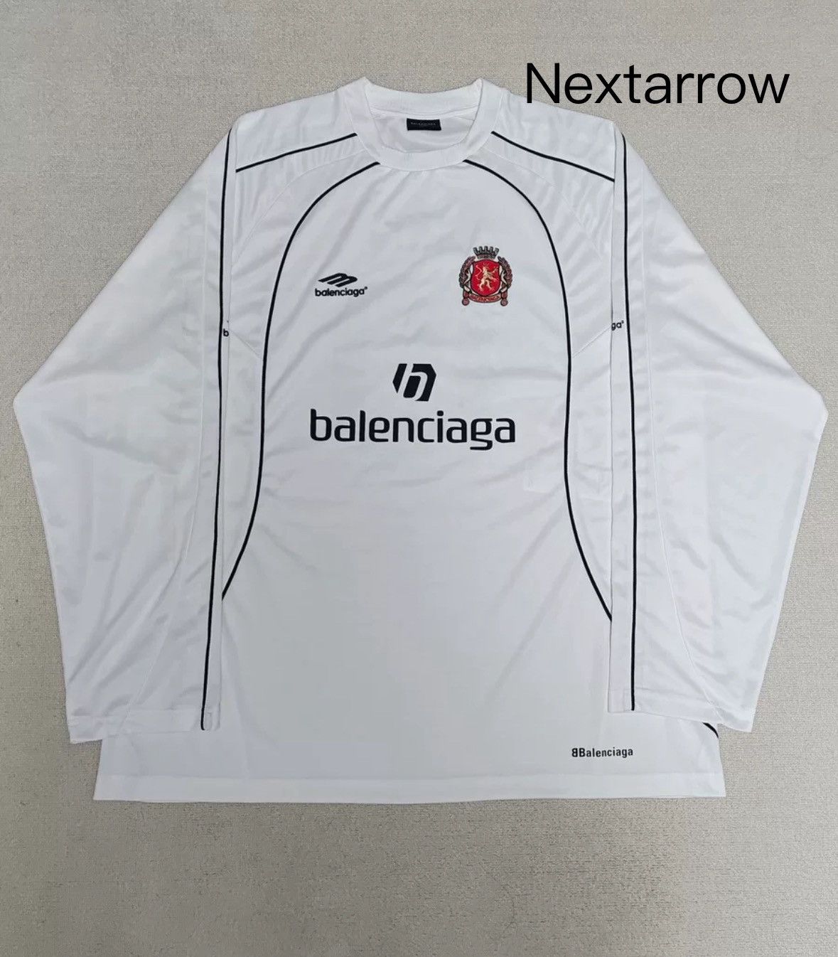 BALENCIAGA soccer T ホワイト　サイズ１ Balenciaga Soccer jersey T-shirt Balenciaga