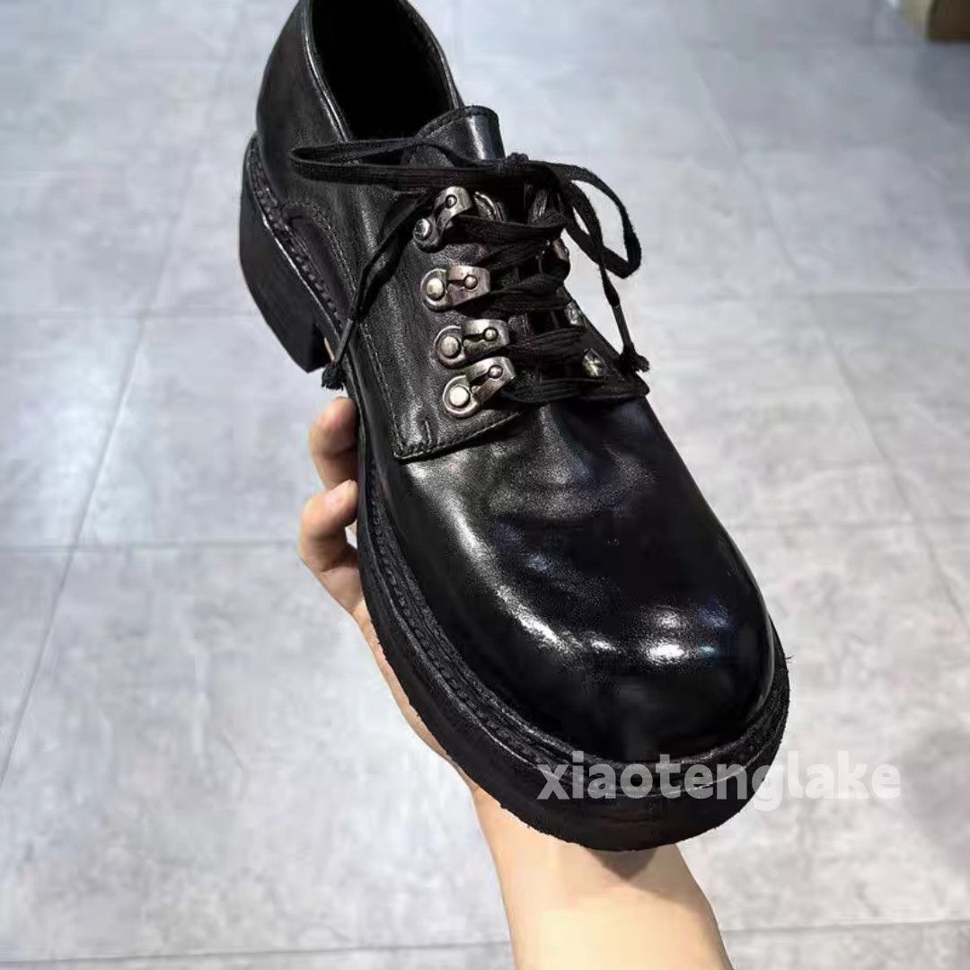 Vintage Unisex outdoor utility punk yuppie derby thick sole boots Size US 10 / EU 43 - 3 Thumbnail