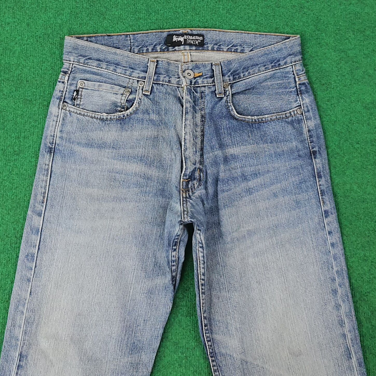 Stussy Vintage Stussy Rough n Rugged Denim Custom Logo Jeans C228N9 Size US 31 - 5 Thumbnail