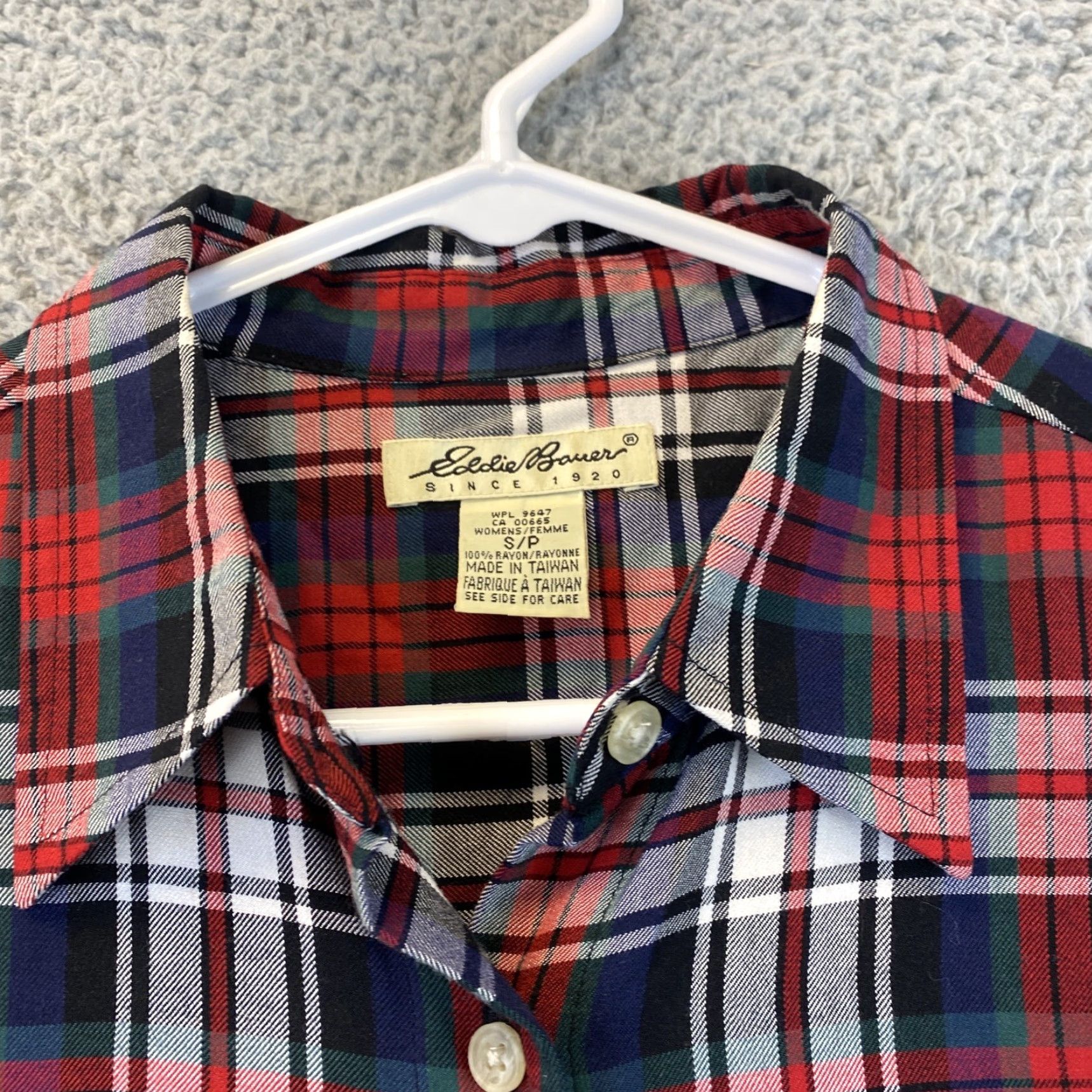 Eddie Bauer Eddie Bauer Shirt Womens Small Red Plaid Flannel Long Sleeve Button Casual Cotton Blend 72-12 Womens Size S / US 4 / IT 40 - 3 Thumbnail