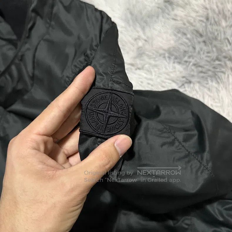 Stone Island Stone Island Shadow Series V Neck Nylon Jacket, Black, L S Size US L / EU 52-54 / 3 - 3 Thumbnail