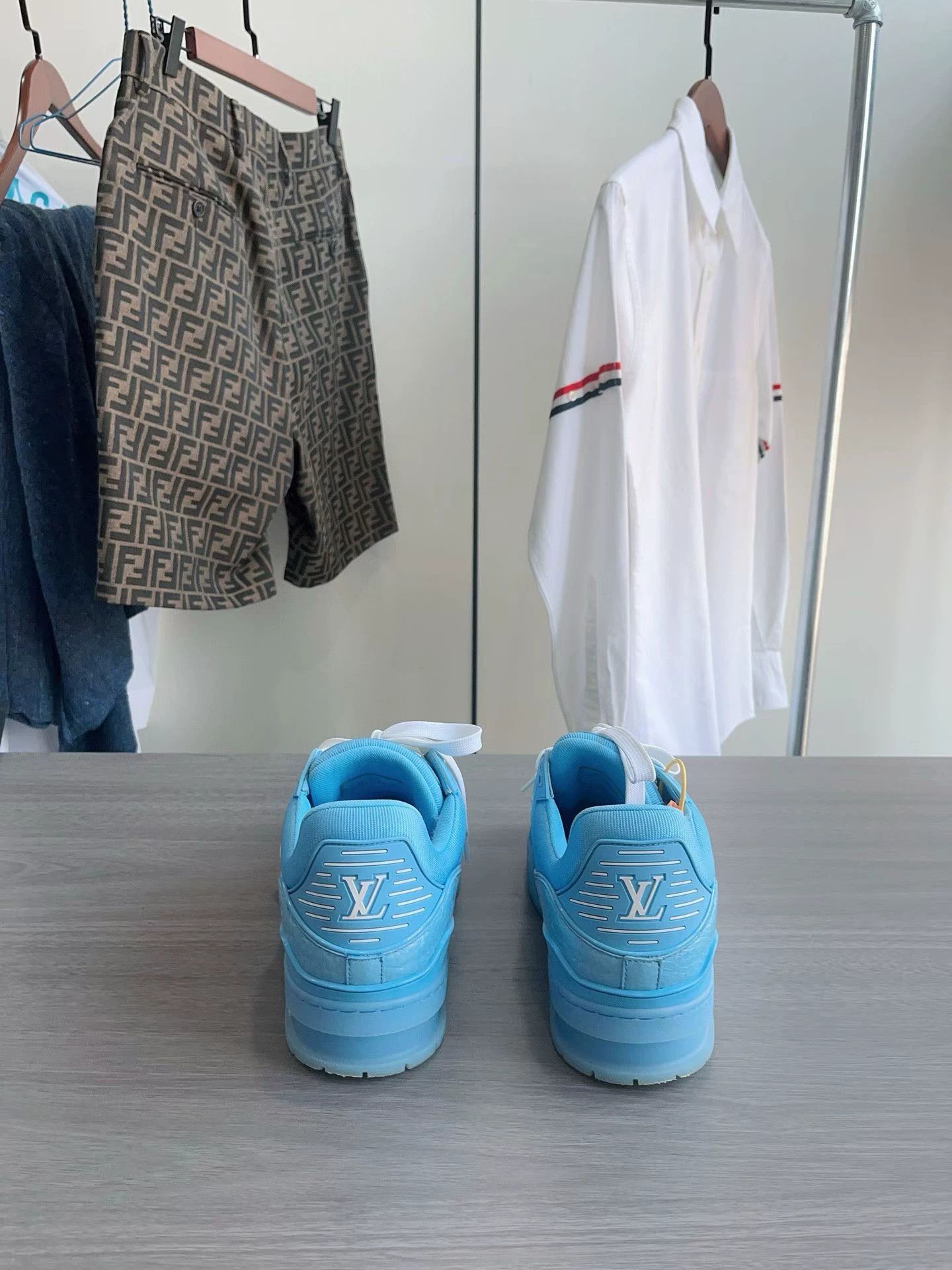 Louis Vuitton Louis Vuitton LV Blue Monogram Patent Leather Loafers 40 Size US 7 / EU 40 - 3 Thumbnail