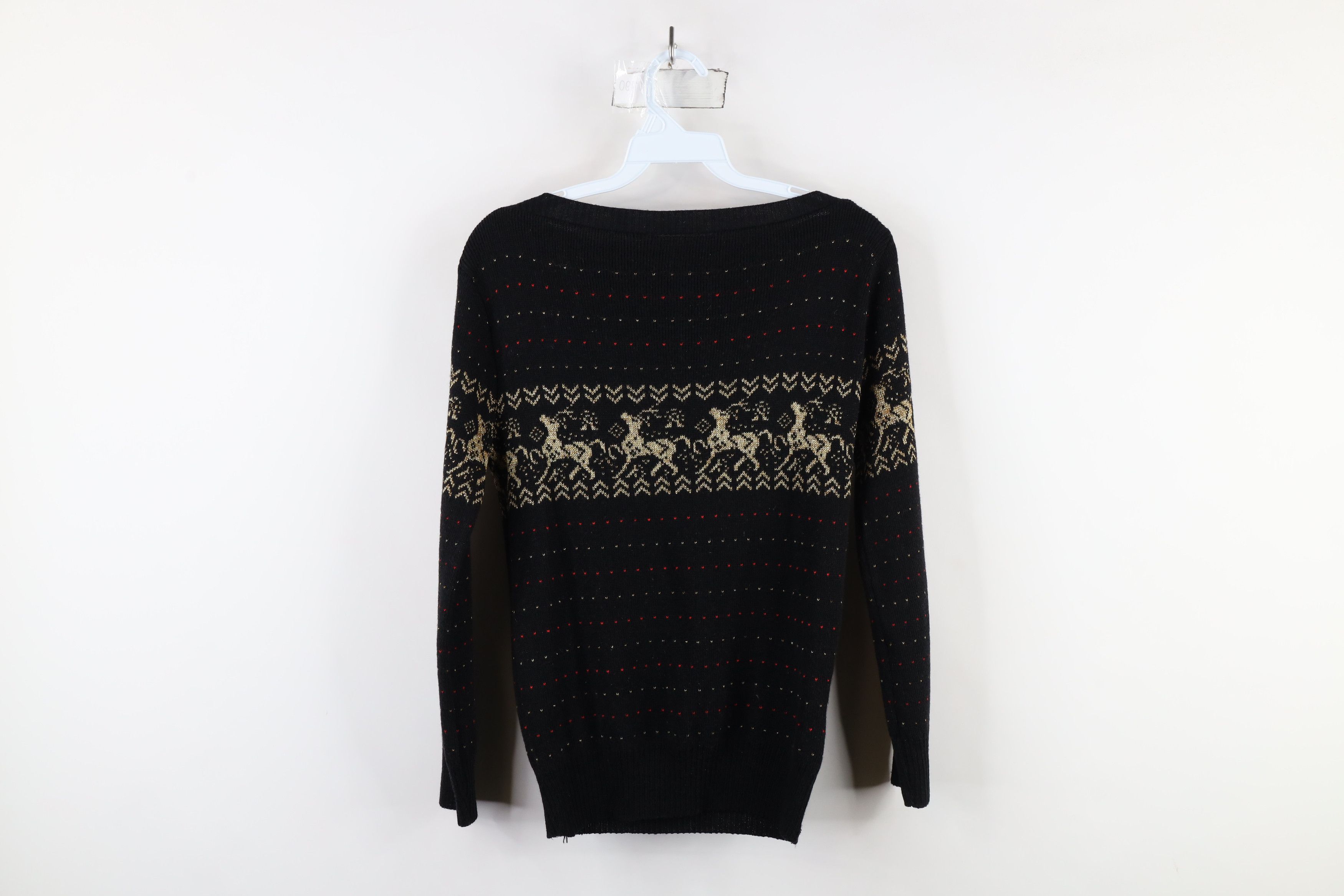 Vintage Vintage 70s Streetwear Christmas Reindeer Knit Sweater USA Size S / US 4 / IT 40 - 12 Thumbnail