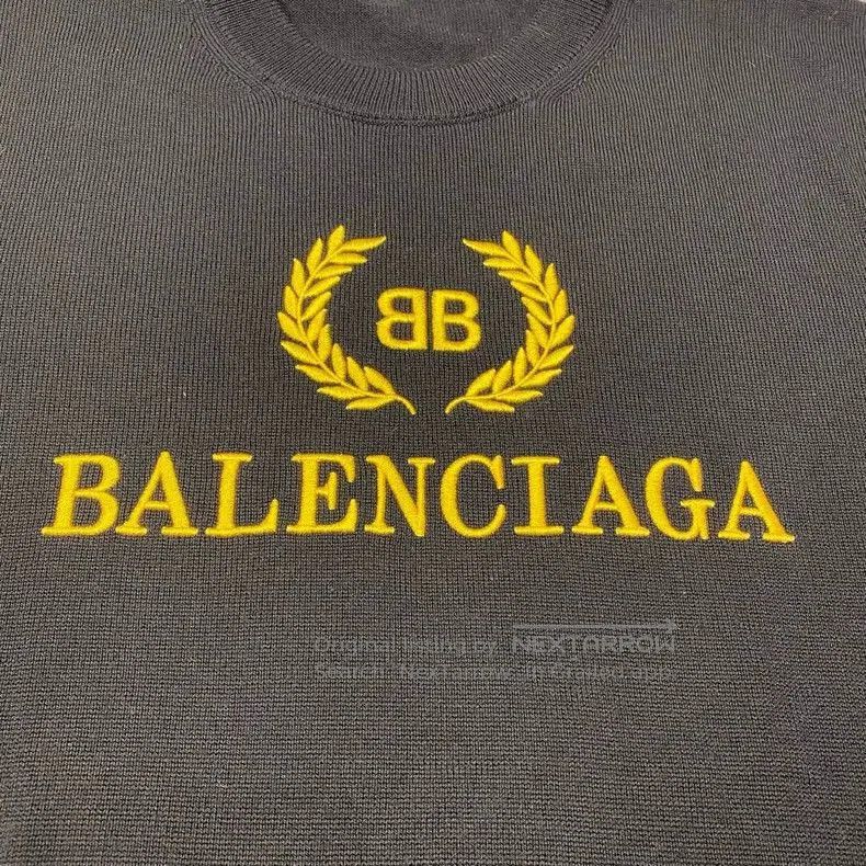 Balenciaga Balenciaga Black Wheat Ear Sweater. Size US M / EU 48-50 / 2 - 6 Thumbnail
