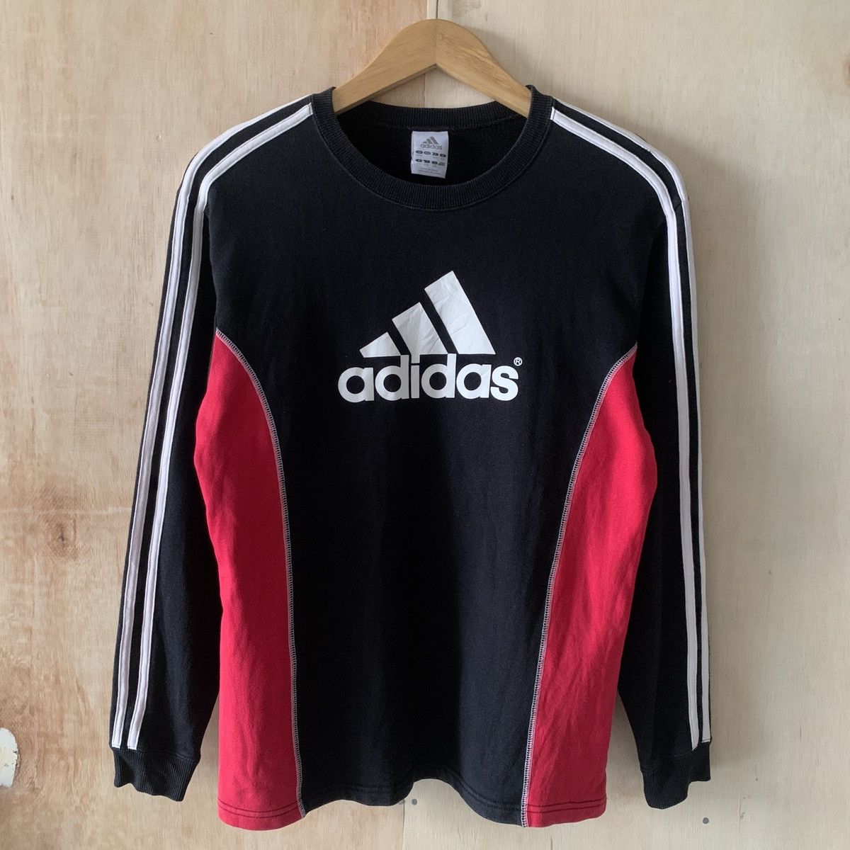 Adidas Y2K Adidas Big Logo 3 Stripes Sweatshirts Size US M / EU 48-50 / 2 - 1 Thumbnail