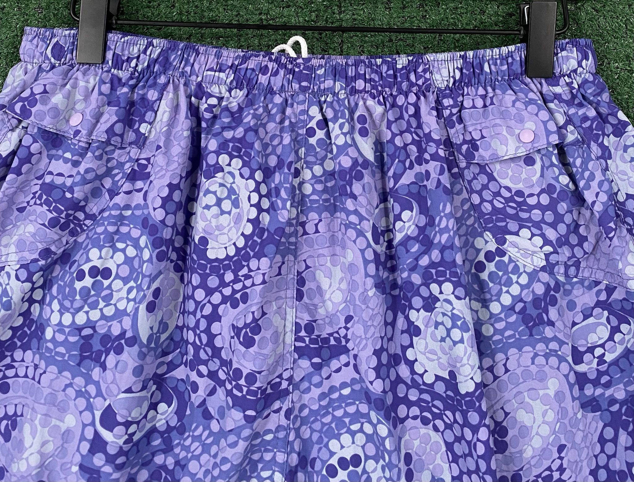 Patagonia 90’s Patagonia Purple Geometric Patterned Lined Shorts Large Size 36" / US 14 / IT 50 - 5 Thumbnail