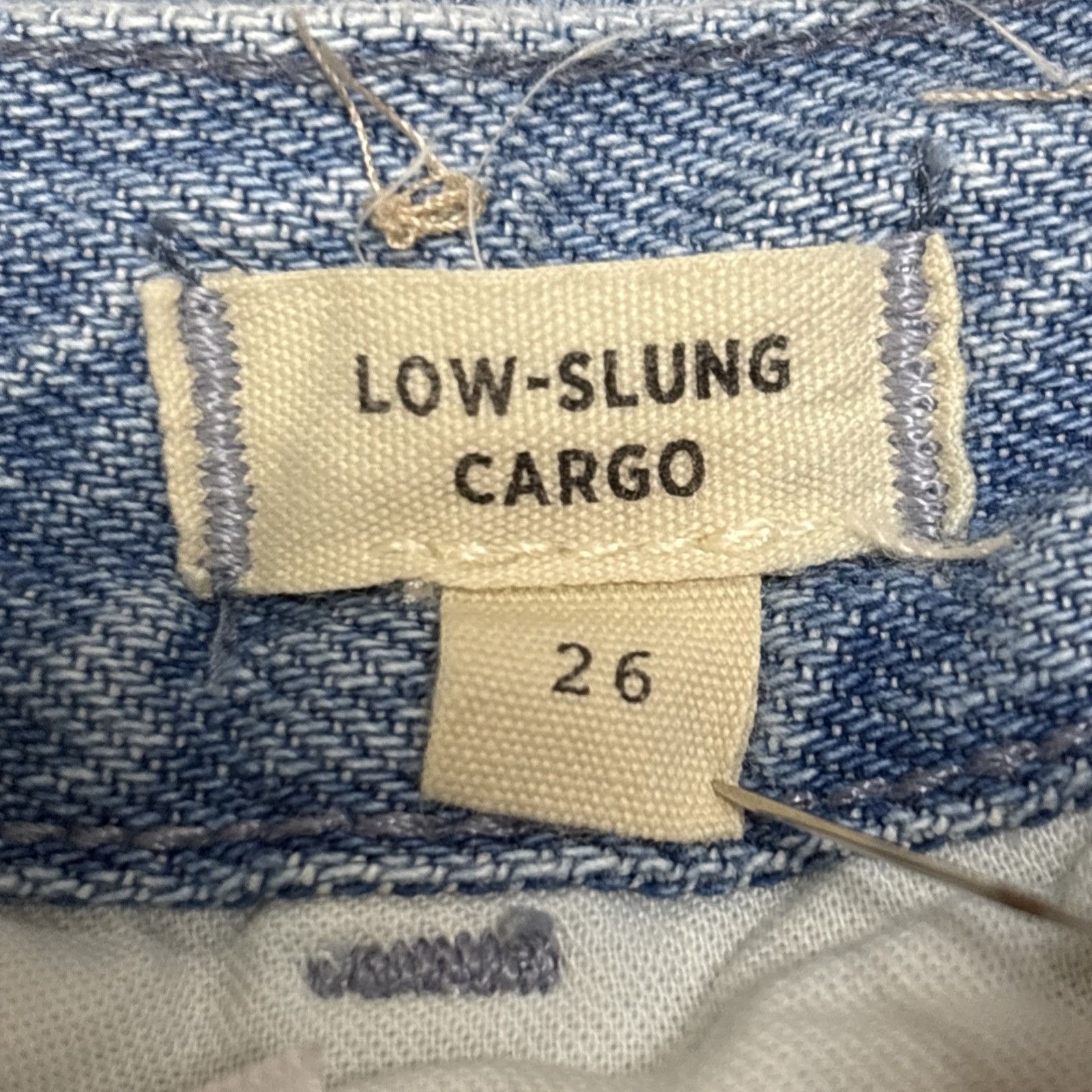 Madewell Madewell Jeans Womens 26 Blue Low Slung Cargo Wide Leg Stone Size 26" / US 2 / IT 38 - 13 Thumbnail