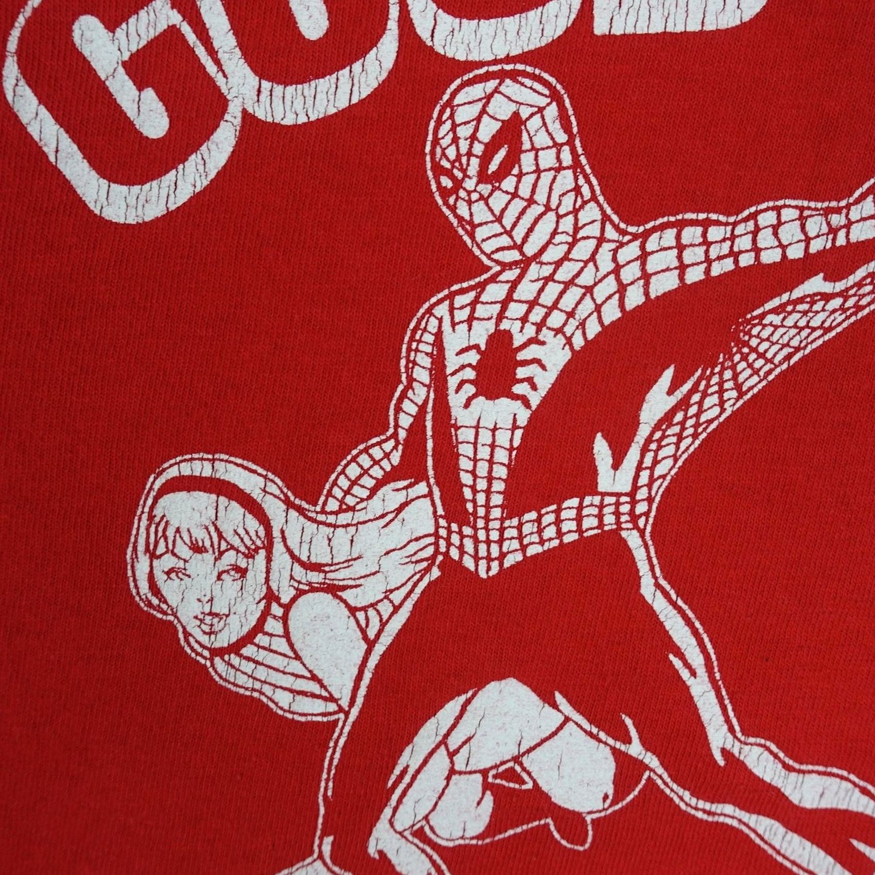 Fruit Of The Loom VINTAGE Spider-Man Shirt Mens M Good Guys Get The Girl 2004 Marvel Fruit of the Loom Red Cotton Size US M / EU 48-50 / 2 - 3 Thumbnail