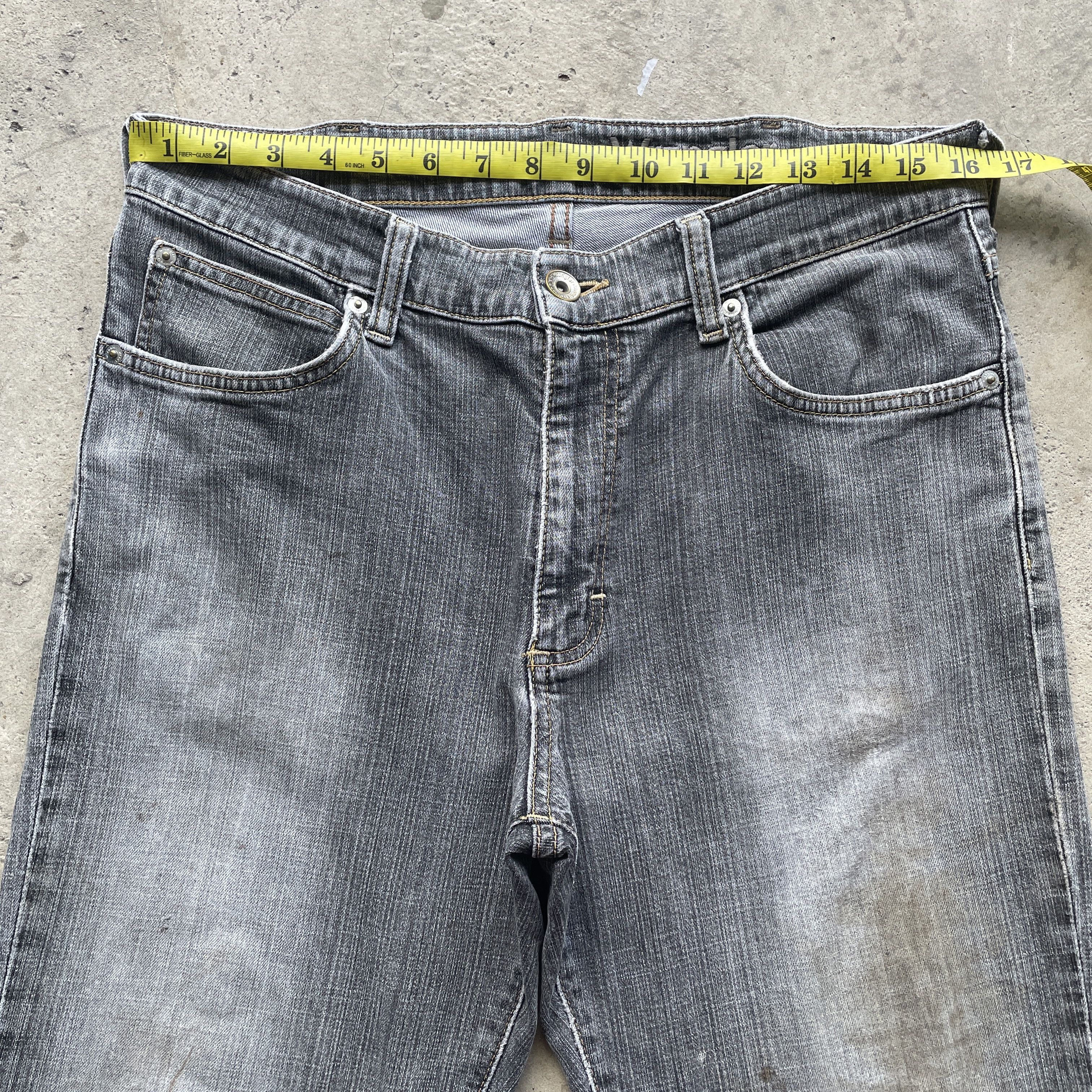 Wrangler VINTAGE WRANGLER FADED BLACK DISTRESSED DENIM PANTS JEAN W33 Size US 33 - 6 Thumbnail