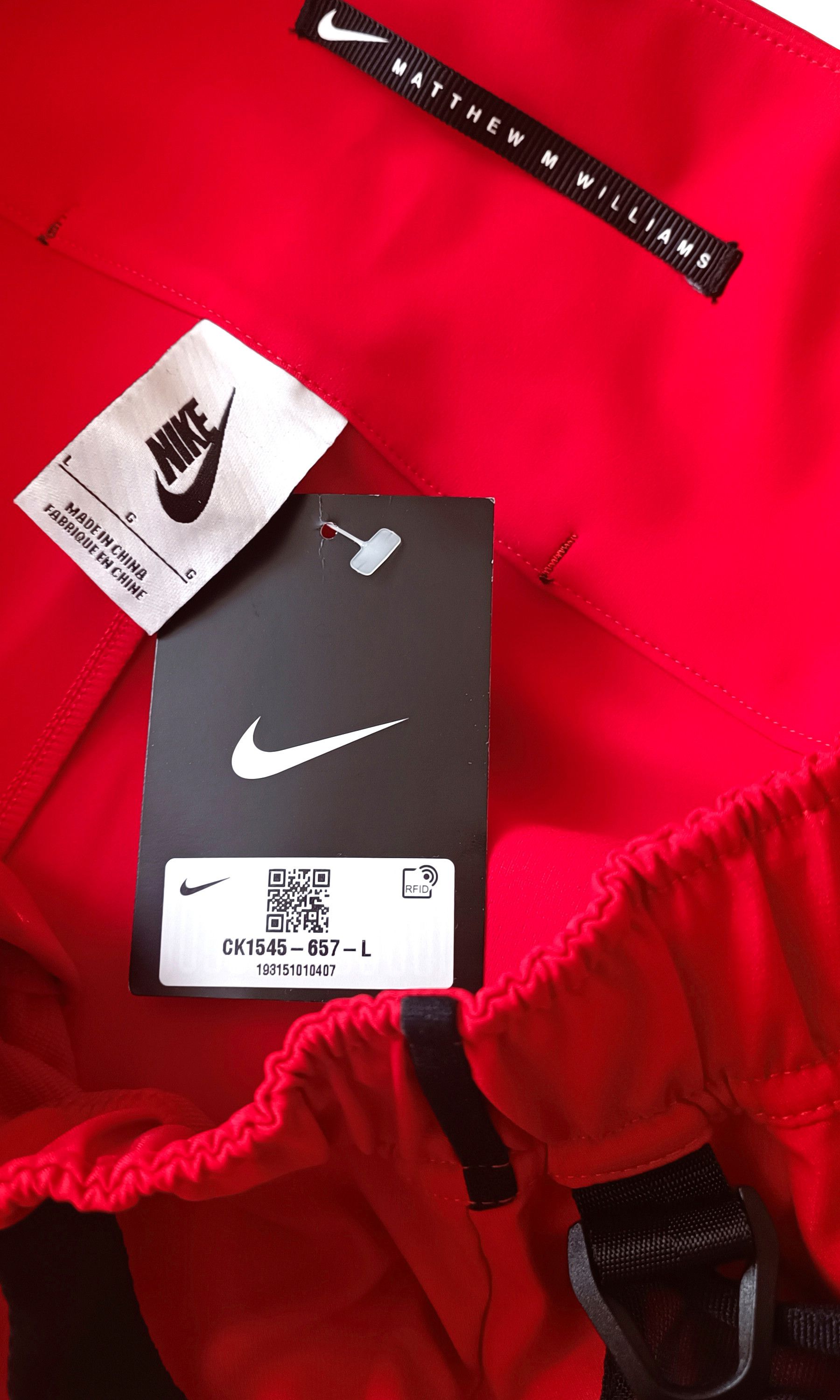 1017 ALYX 9SM × Nike NikeLab Techwear Unisex SE Pant x MMW 'University Red' Large Size US 38 / EU 54 - 9 Thumbnail