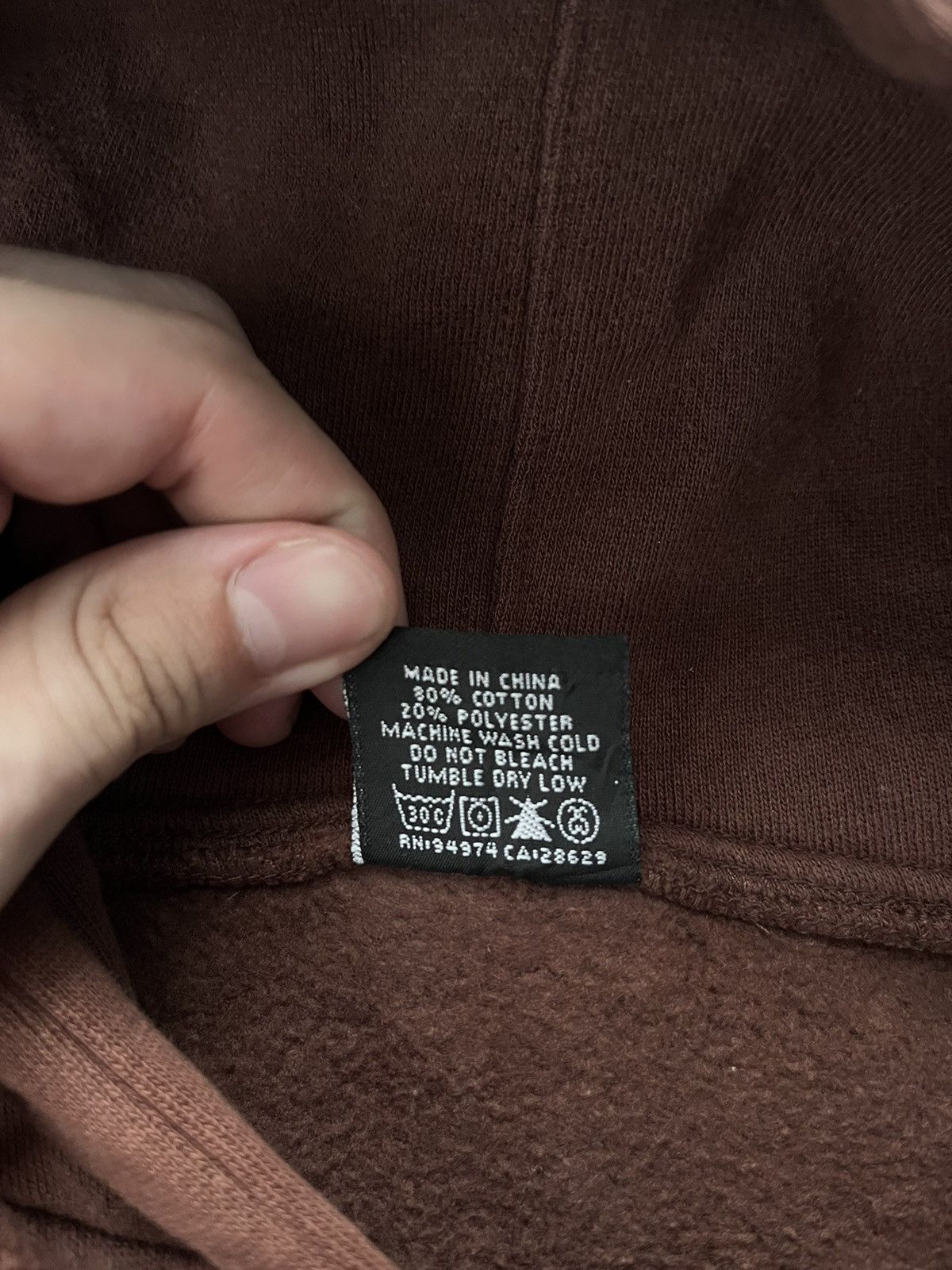 Stussy 00’s STUSSY 02 RARE VINTAGE Y2K BIG LOGO 2 SIDES HOODIE Size US L / EU 52-54 / 3 - 7 Thumbnail