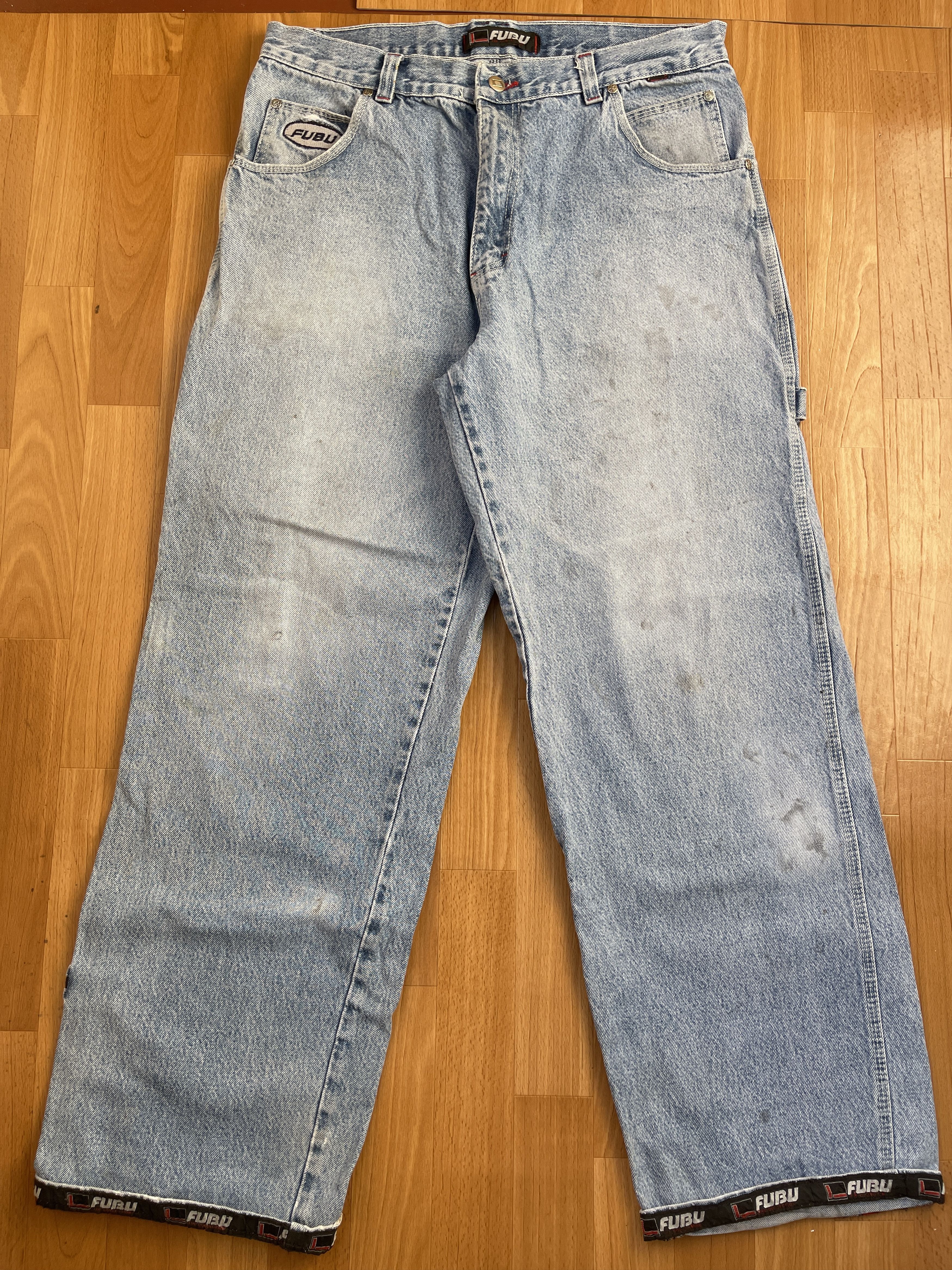 Fubu FUBU jeans, vintage baggy jeans, 90s hip hop skater Y2K 34 Size US 34 / EU 50 - 9 Thumbnail