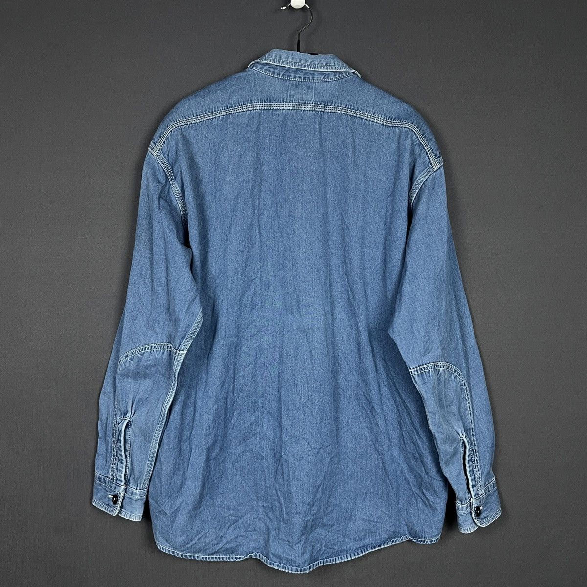 Diesel Vintage 90s Diesel Industry Denim Workwear Logo Shirt XL Size US XL / EU 56 / 4 - 5 Thumbnail