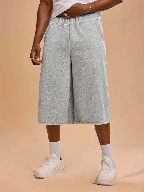Jean × Vintage Raw Edge Y2K Drip drill prison shorts Size US 32 / EU 48 - 2 Thumbnail