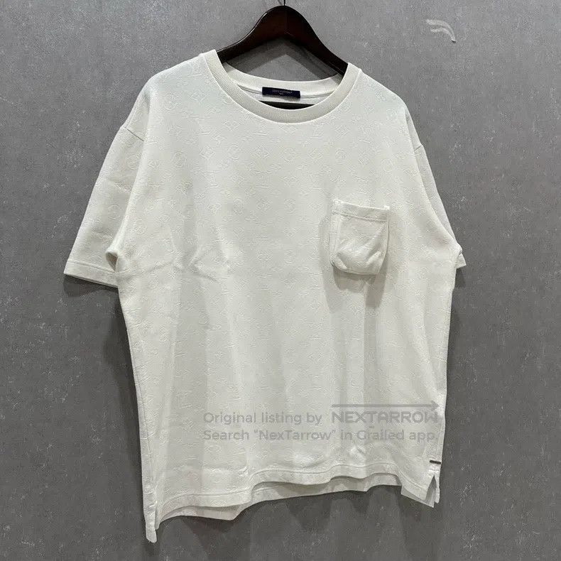 Louis Vuitton Louis Vuitton White 3D presbyopic full print short sleeve Size US XXL / EU 58 / 5 - 3 Thumbnail