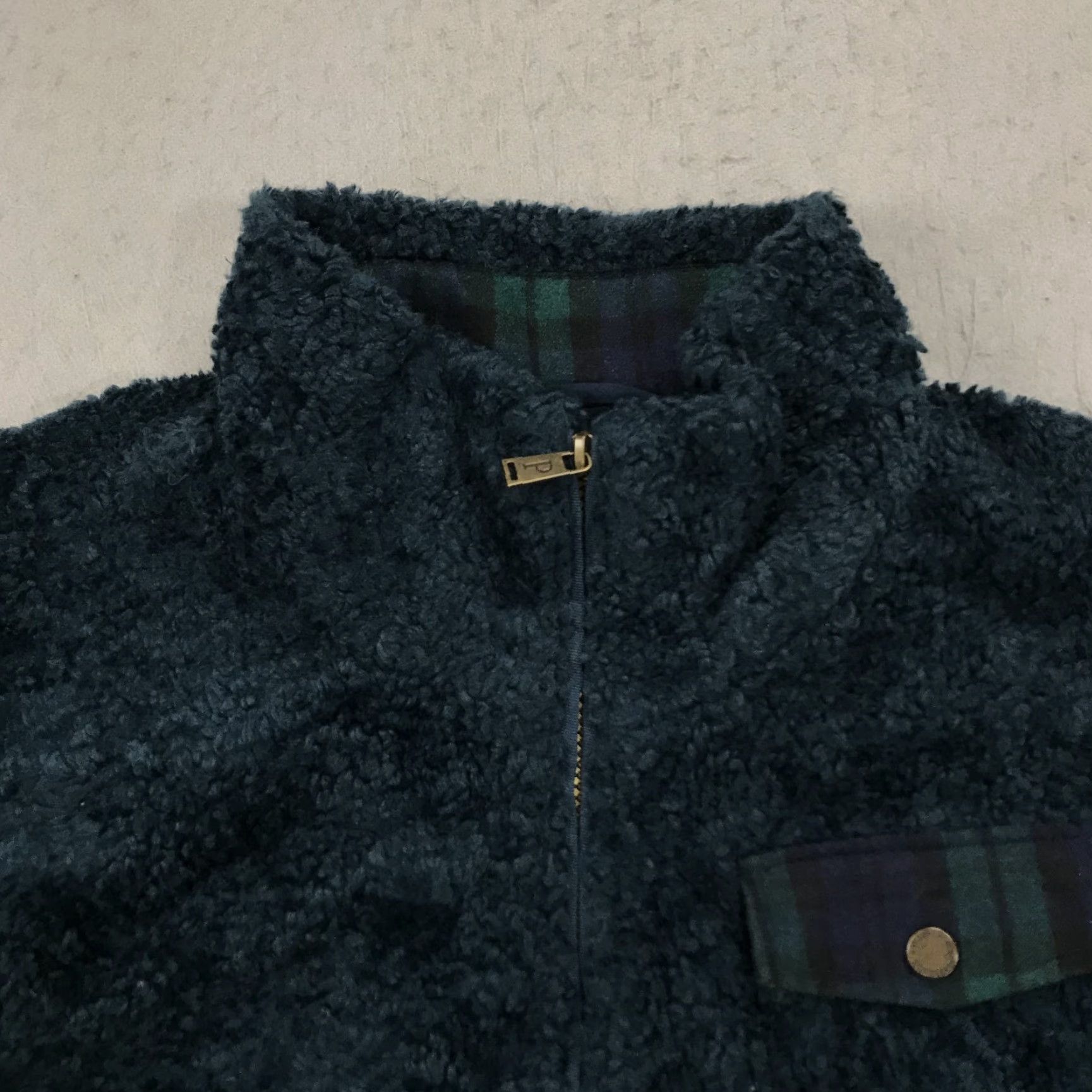Pendleton Pendleton Womens XL Blue Deep Pile Fleece Lined Heavy Full Zip Outdoor Jacket Size XL / US 12-14 / IT 48-50 - 4 Thumbnail