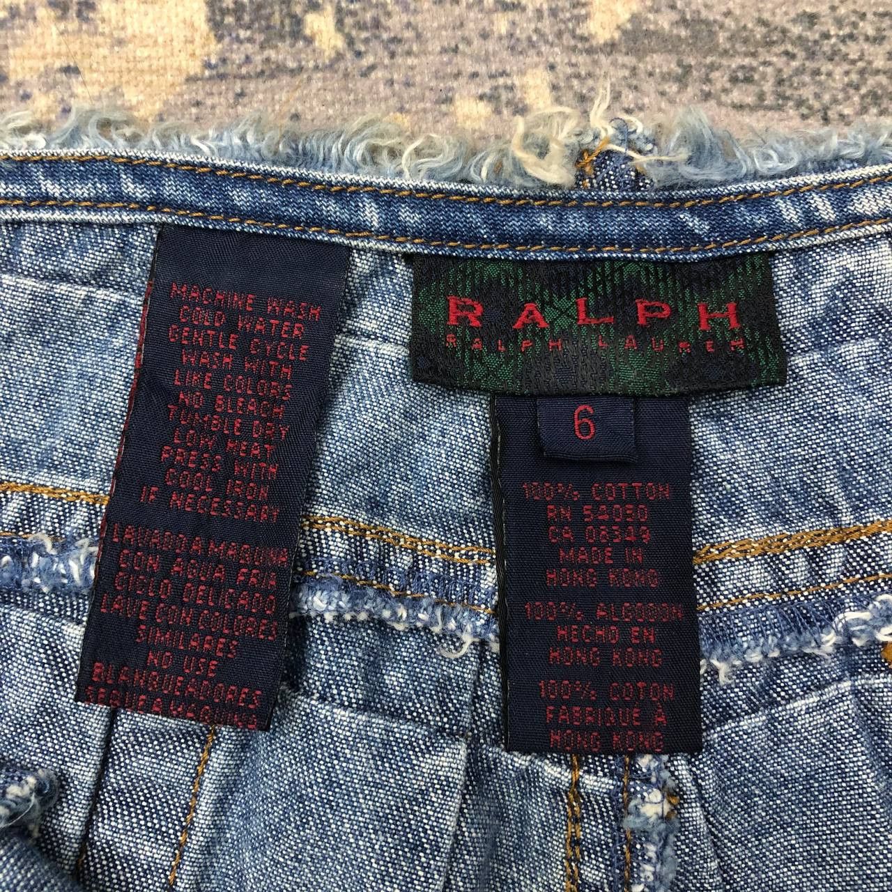 Ralph Lauren P789 VTG RALPH LAUREN FLARED PATCHWORK JEANS Size 28" / US 6 / IT 42 - 4 Thumbnail