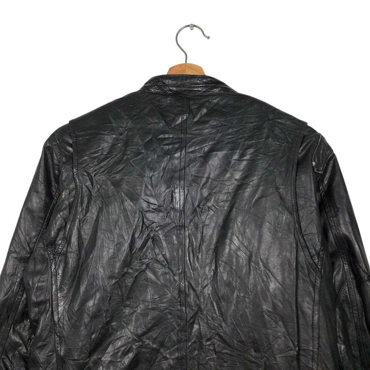 Japanese Brand 🔥VINTAGE BIKER LEATHER JACKET TAKEO KUKICHI ISSEY MIYAKE Size US M / EU 48-50 / 2 - 11 Thumbnail