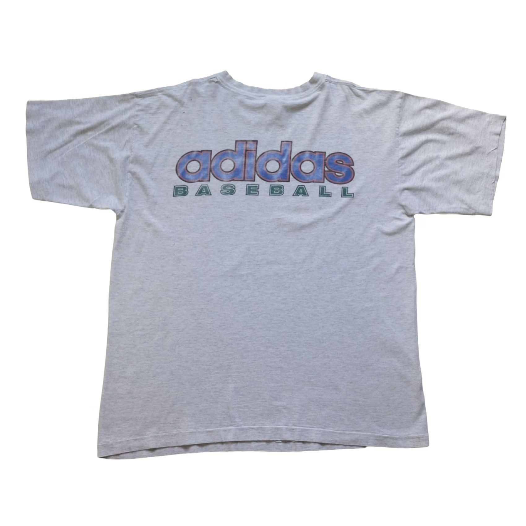 Adidas VINTAGE adidas USA MADE VTG 80s RETRO GRAPHIC T SHIRT XL Gray Cotton Short Sleeve Crew Neck Men 1990s 80s Theme Size US XL / EU 56 / 4 - 3 Thumbnail