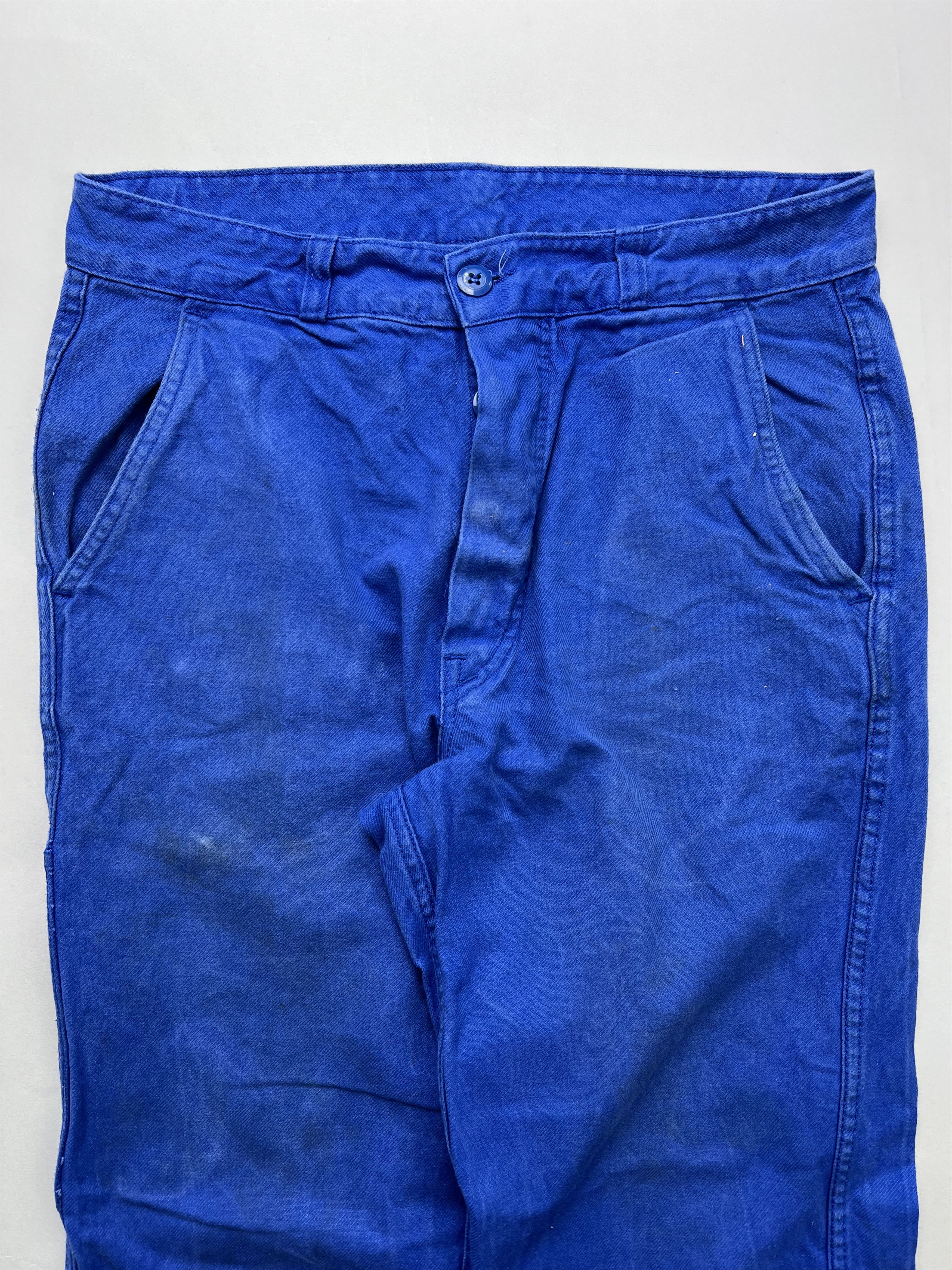 Vintage French Workwear Bleu De Travail Vintage Work Pants Size US 30 / EU 46 - 2 Thumbnail