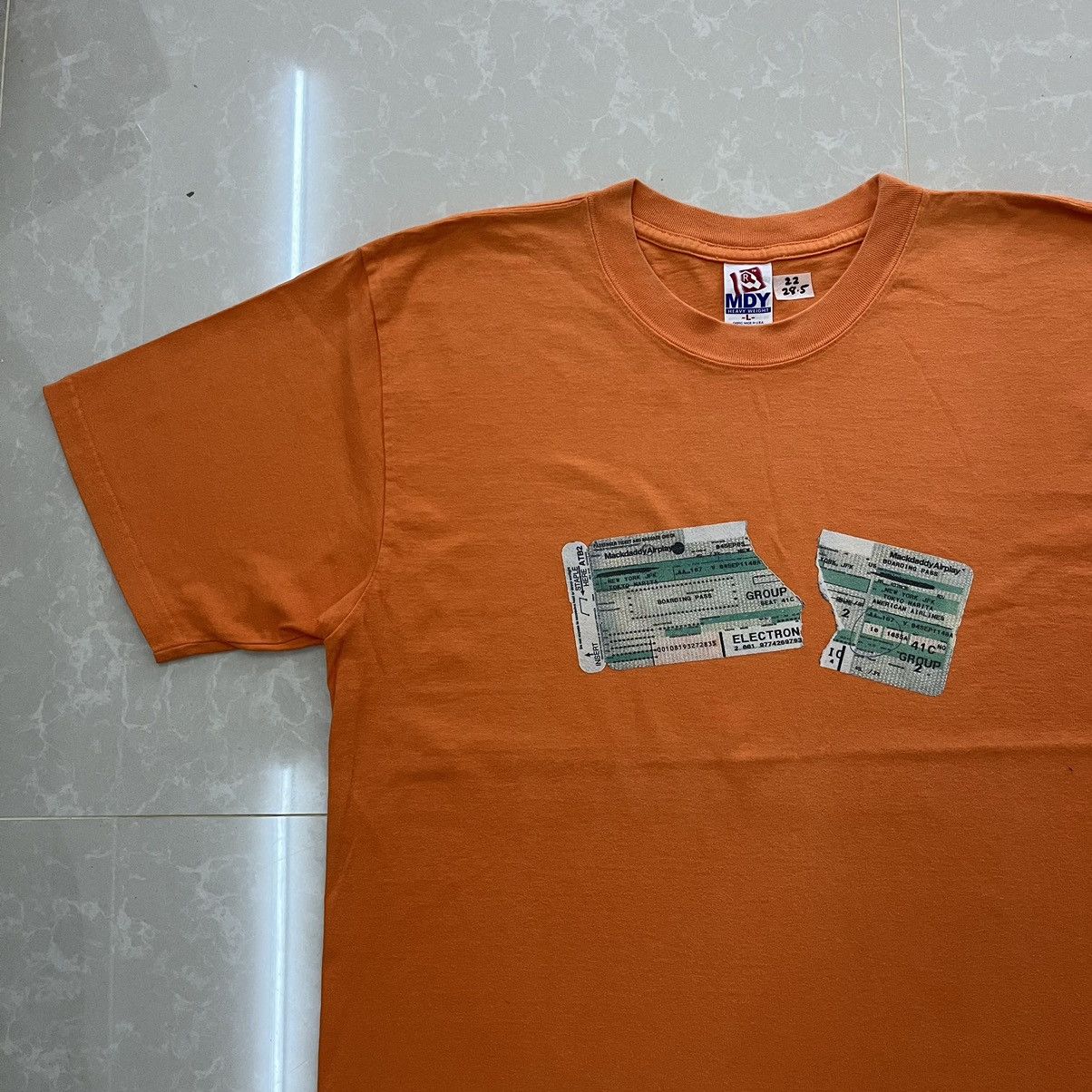 Japanese Brand Mackdaddy Airplay Boarding Pass Ticket T Shirt Size US L / EU 52-54 / 3 - 3 Thumbnail