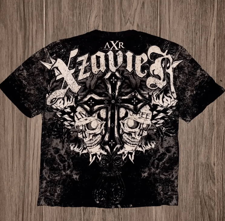 Japanese Brand American Street Fashion Skull Print T-shirt Size US XL / EU 56 / 4 - 2 Thumbnail