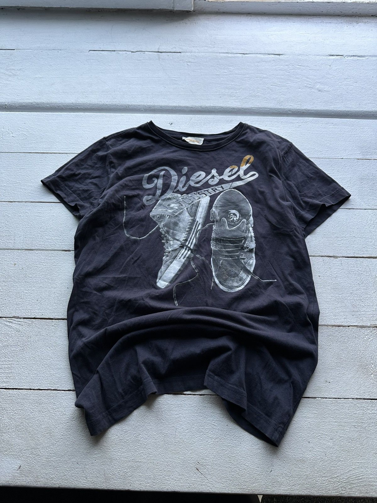 Diesel 🚨Rare color Diesel Logo punk motif tee shirt AVANT GARDE Size US M / EU 48-50 / 2 - 1 Thumbnail