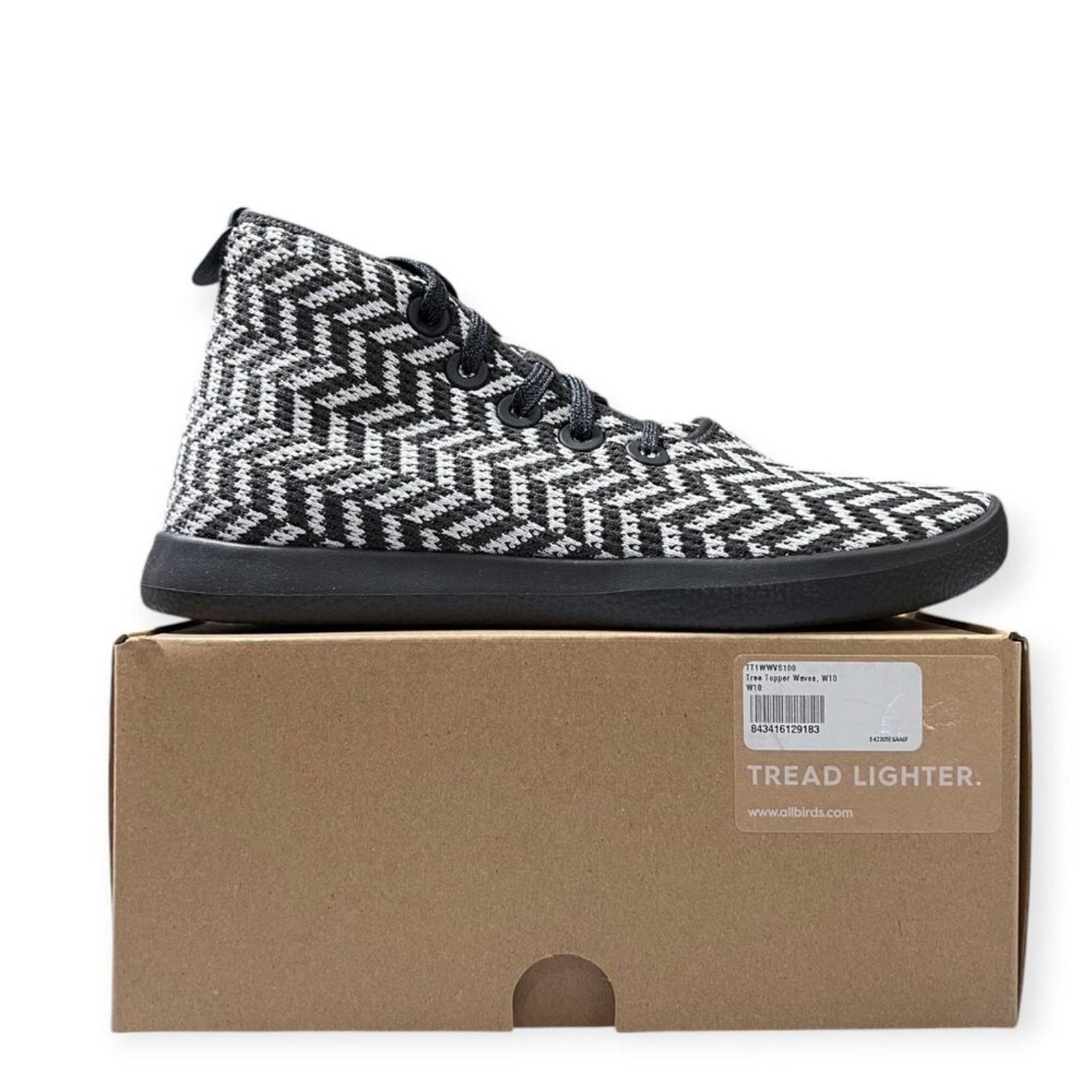 Allbirds Allbirds Tree Topper High Top Black White Size 10 Size US 10 / IT 40 - 2 Thumbnail