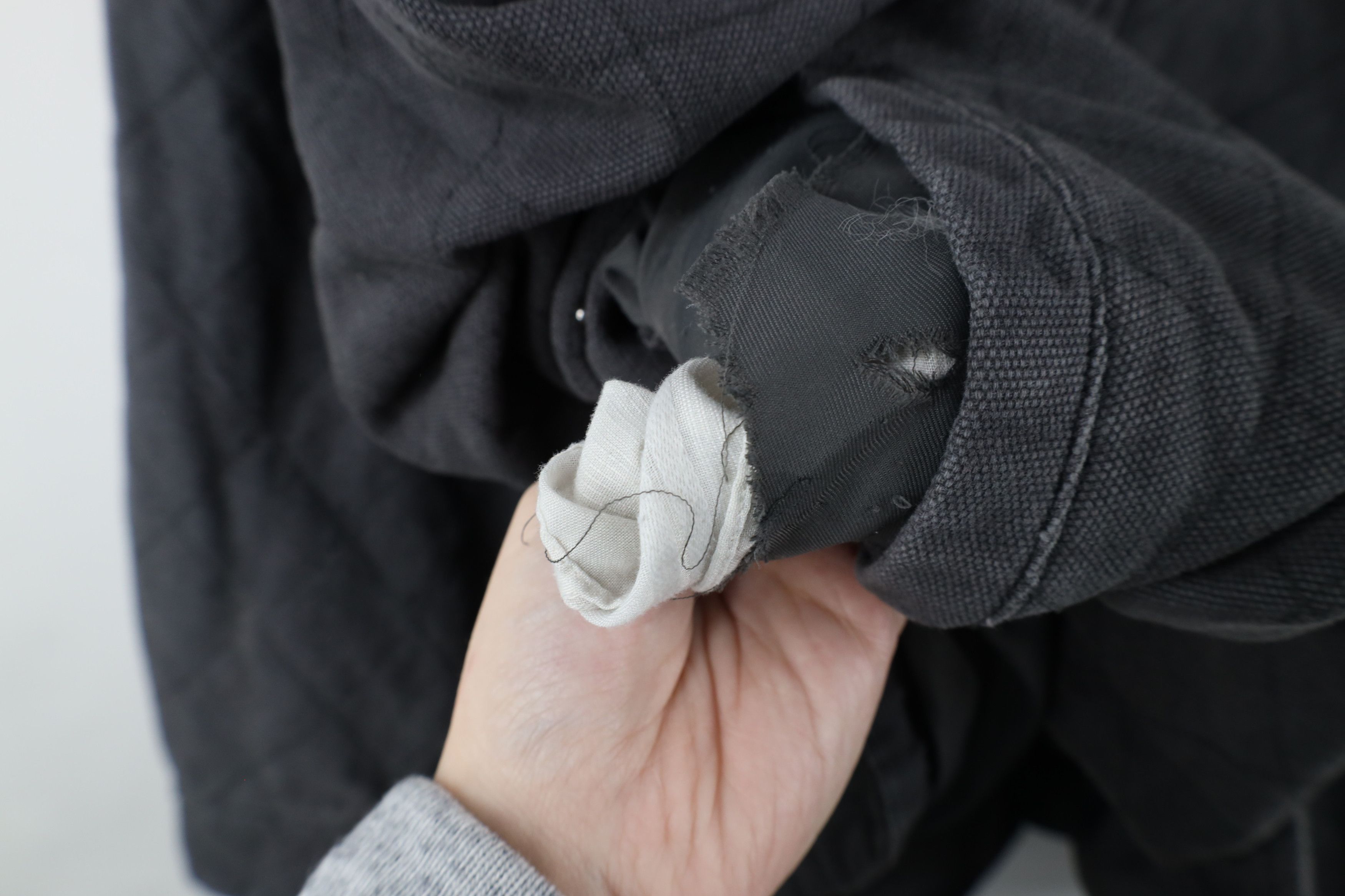 Harley Davidson × Vintage Vintage Harley Davidson Spell Out Canvas Quilted Jacket Gray Size US XXL / EU 58 / 5 - 6 Thumbnail