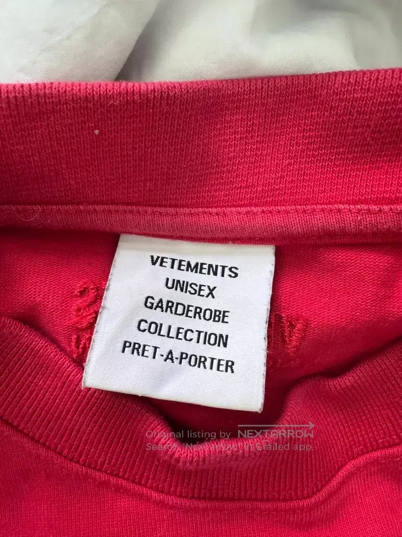 Vetements Vetements Sanskrit Long Sleeve, Red Is Hard to Find, More Size US S / EU 44-46 / 1 - 7 Thumbnail