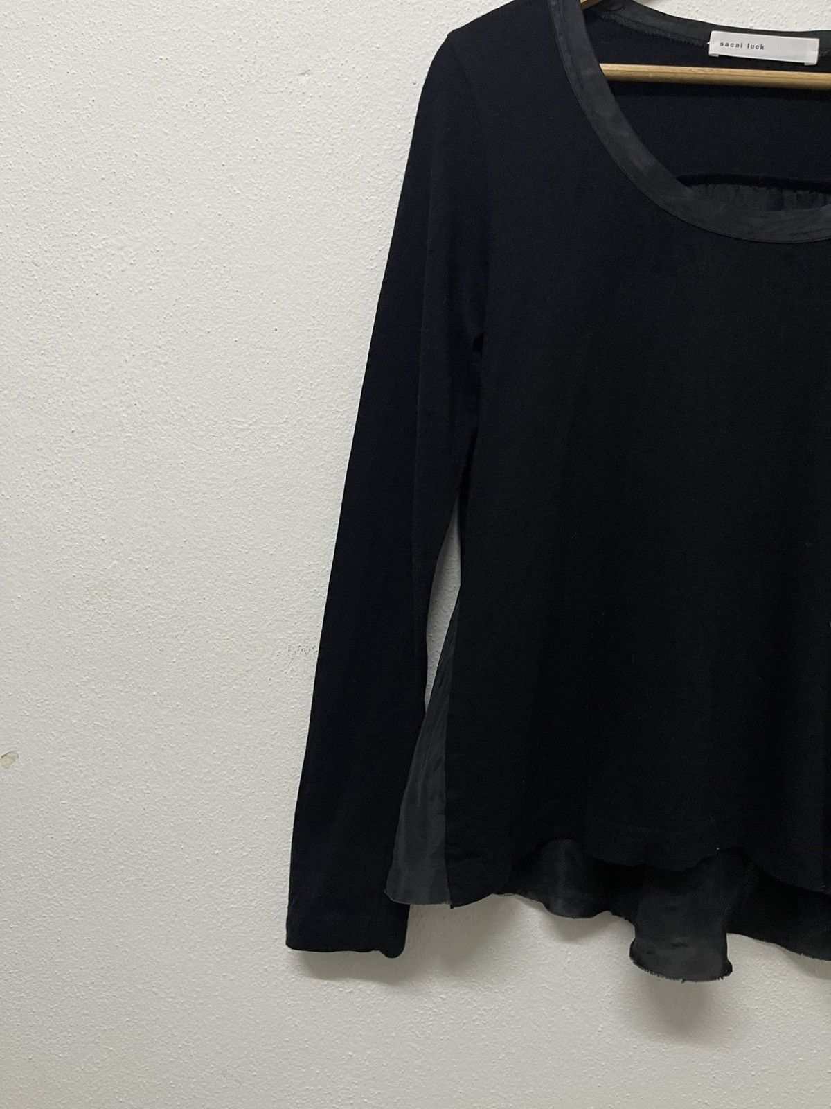 Sacai 90s SACAI UNBALANCE ROUND LONG SLEEVE SHIRT Size S / US 4 / IT 40 - 3 Thumbnail