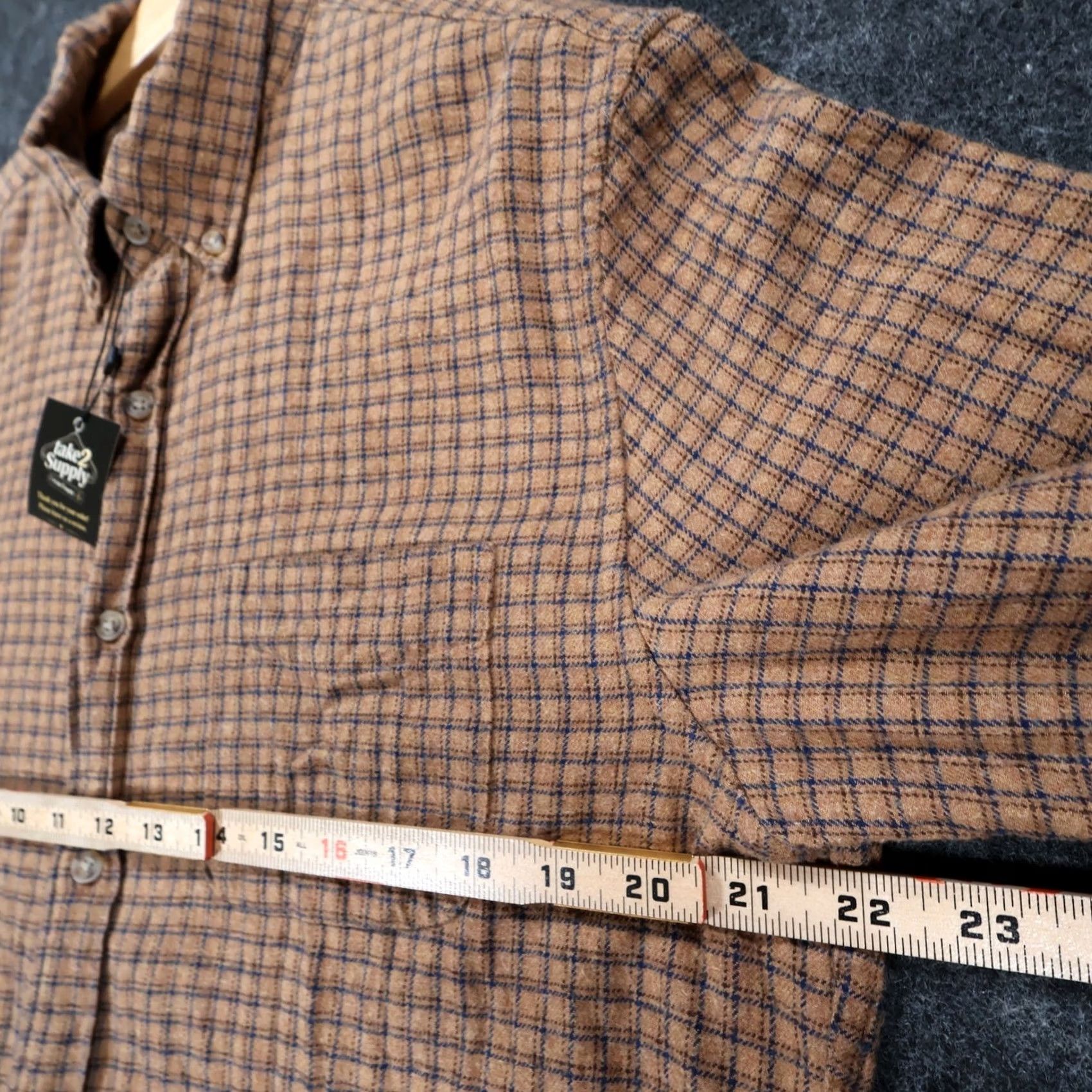 J.Crew J.Crew Mens Medium Brown Excellent Plaid Long Sleeve Button Down Twill Size US M / EU 48-50 / 2 - 3 Thumbnail