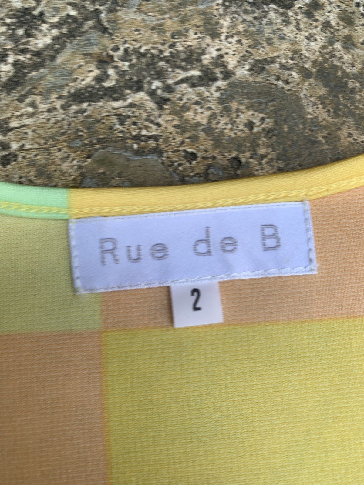 Japanese Brand y2k Rue de B Japan Pantone Gradient Grid Graphic Mesh Top Size M / US 6-8 / IT 42-44 - 7 Thumbnail