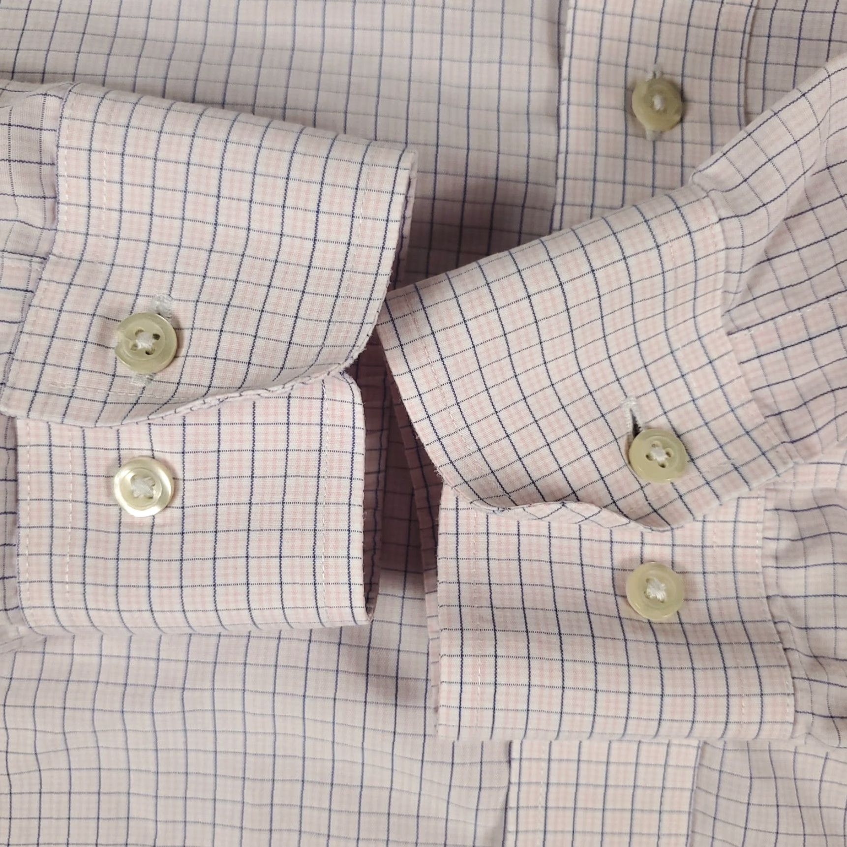 Brooks Brothers Vintage Brooks Brothers Dress Shirt Men 16.5 Pink Plaid Long Sleeve Collared Business Formal Office Wear Size 42R - 4 Thumbnail