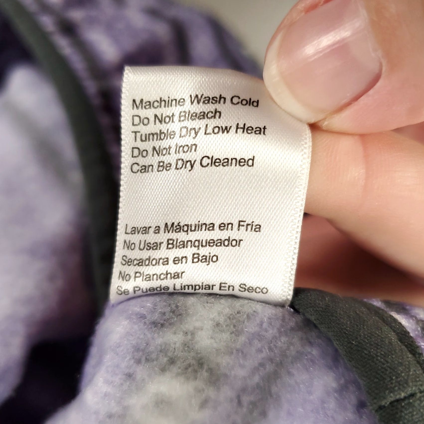 Vintage Womens JACHS Fleece Jacket 2XL Purple Geometric Stripe Cozy Snap Neck Casual Size XXL / US 16-18 / IT 52-54 - 7 Thumbnail