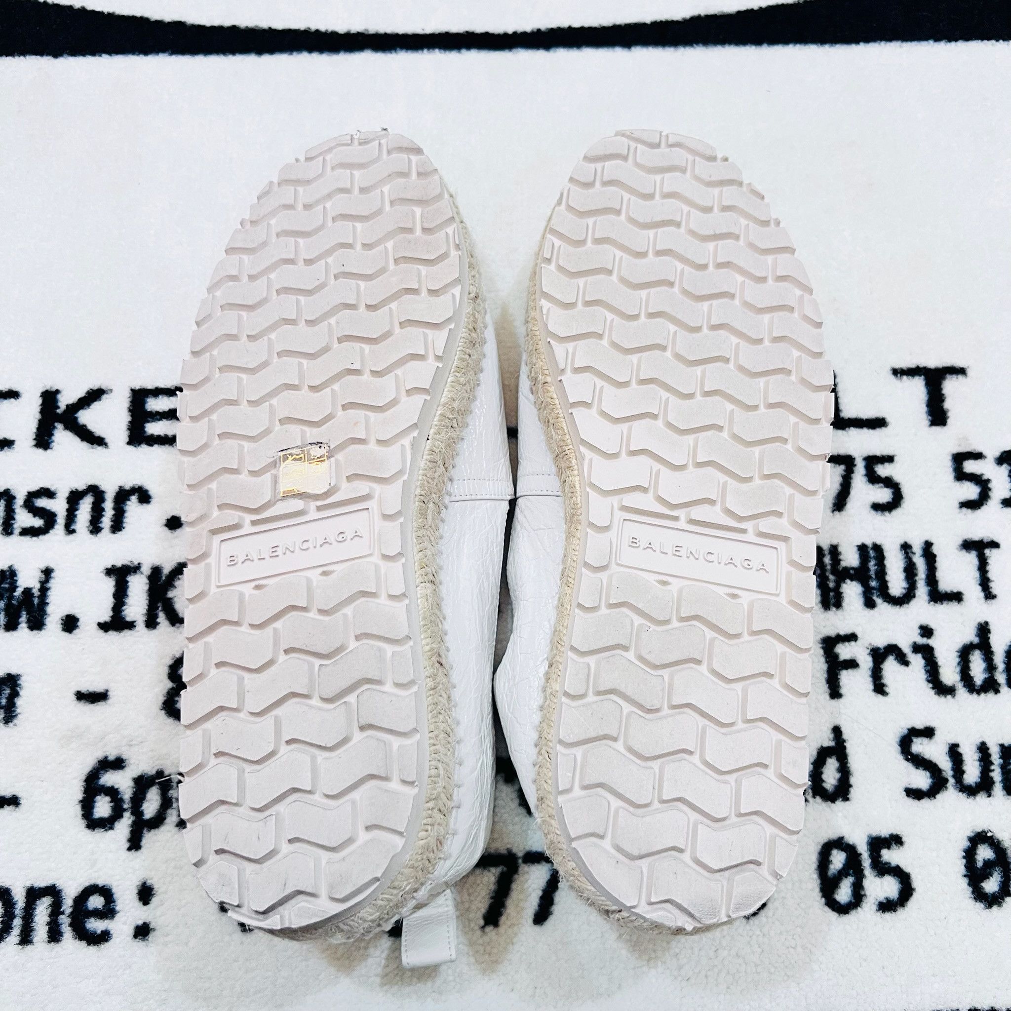 Balenciaga Balenciaga White Leather Platform Espadrilles Size US 10 / EU 43 - 6 Thumbnail