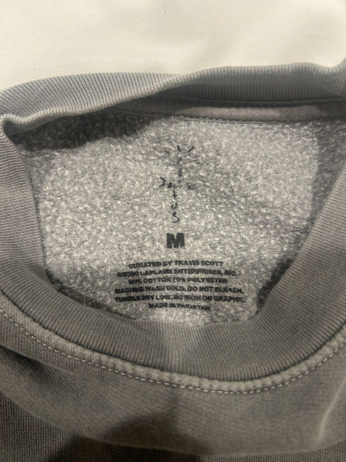 スウェット・トレーナー Travis Scott PS Classic Crewneck Travis Scott PS Kids Classic Crewneck Washed Grey – Court Order