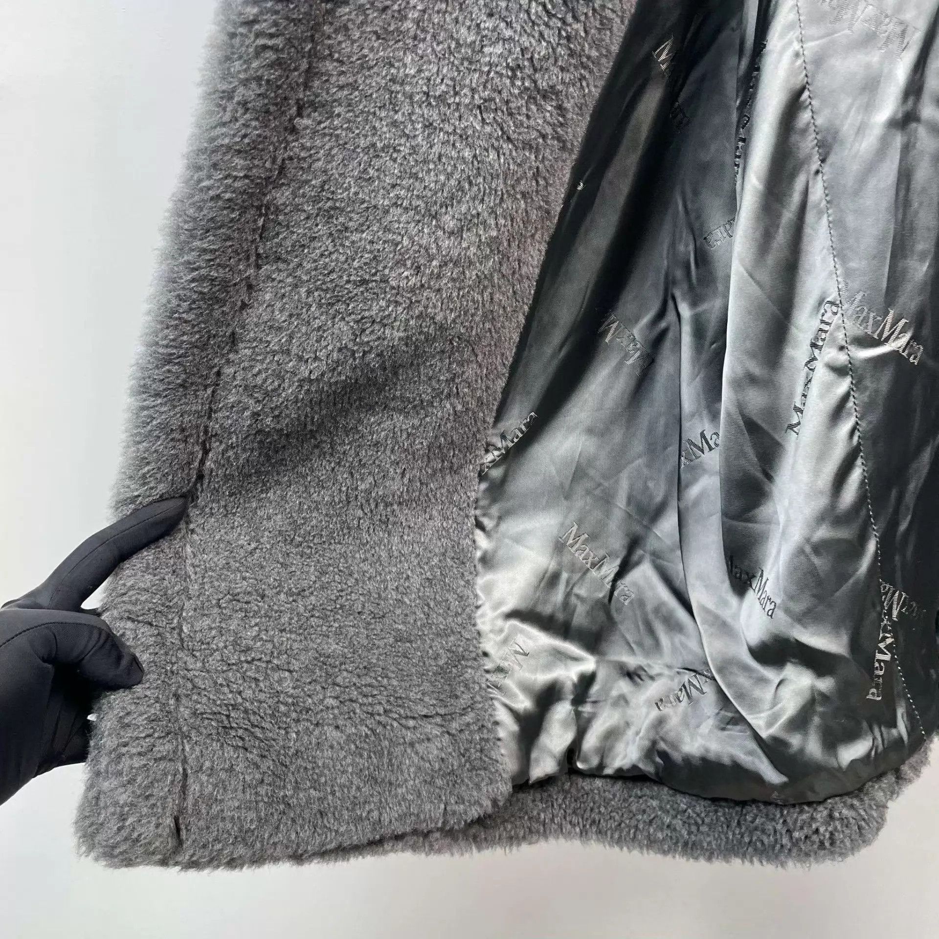 Max Mara maxmara teddy long coat dark gray size S Size S / US 4 / IT 40 - 9 Thumbnail